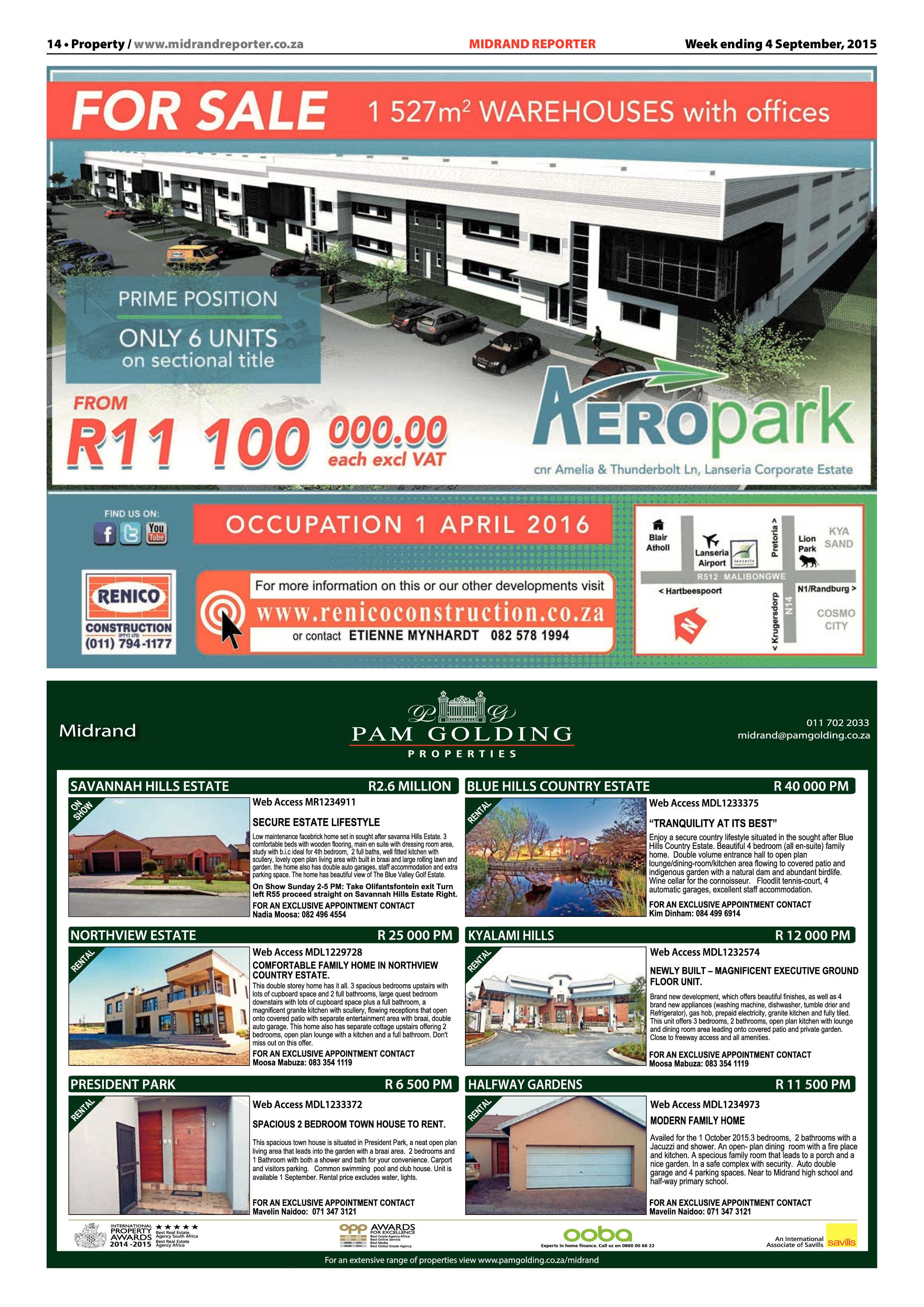 Midrand Reporter 04 September 2015 page 14
