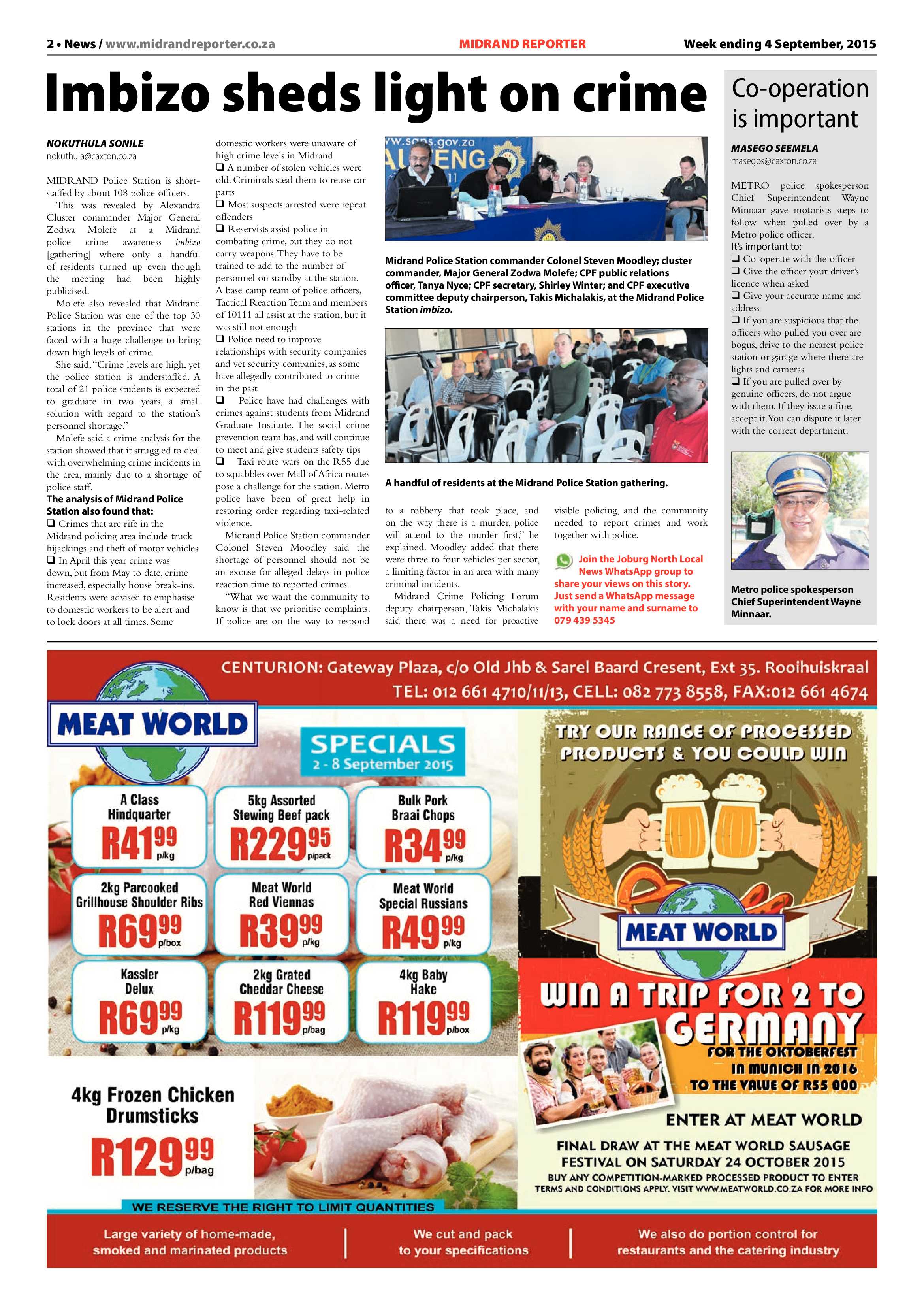 Midrand Reporter 04 September 2015 page 2