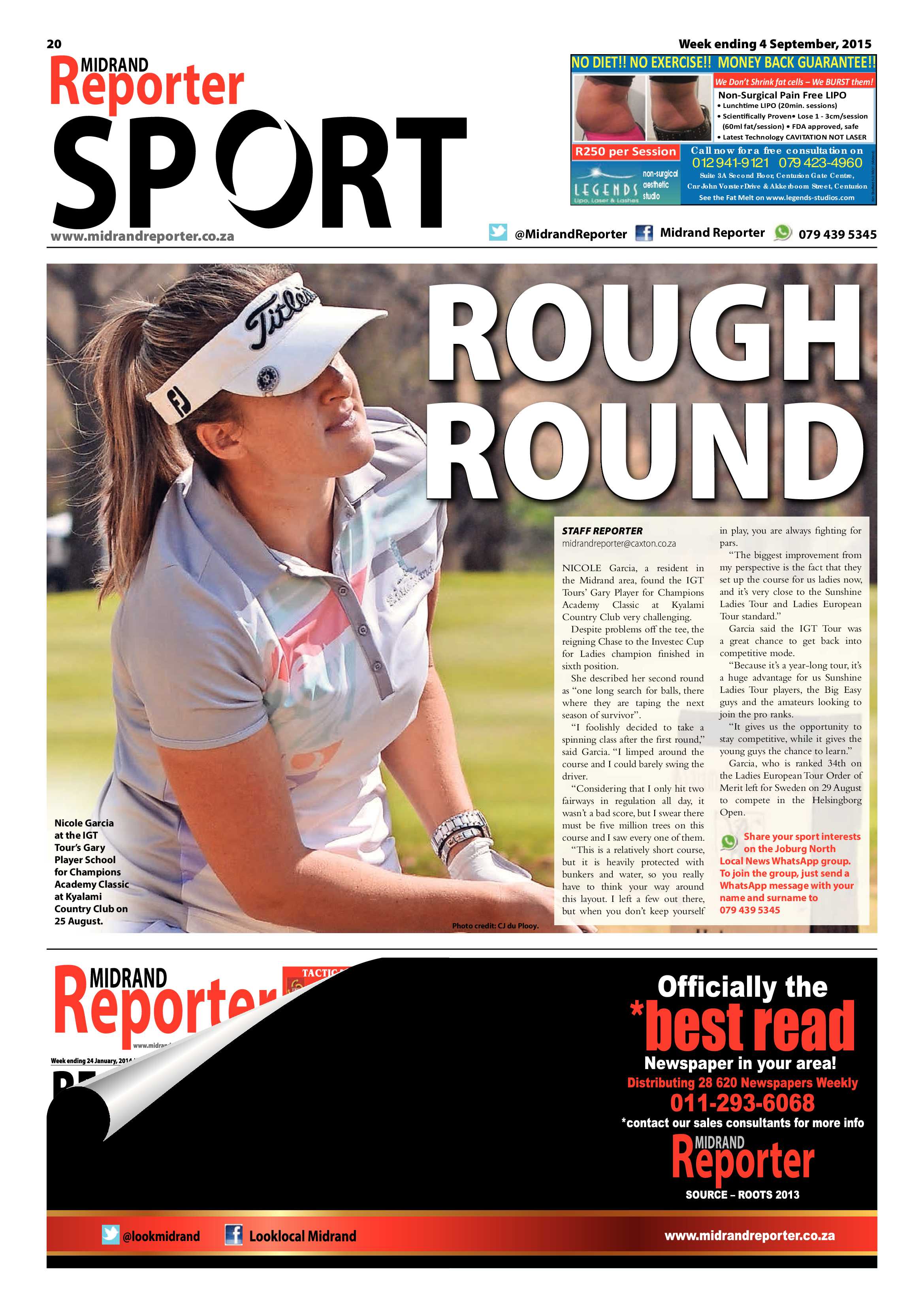 Midrand Reporter 04 September 2015 page 20