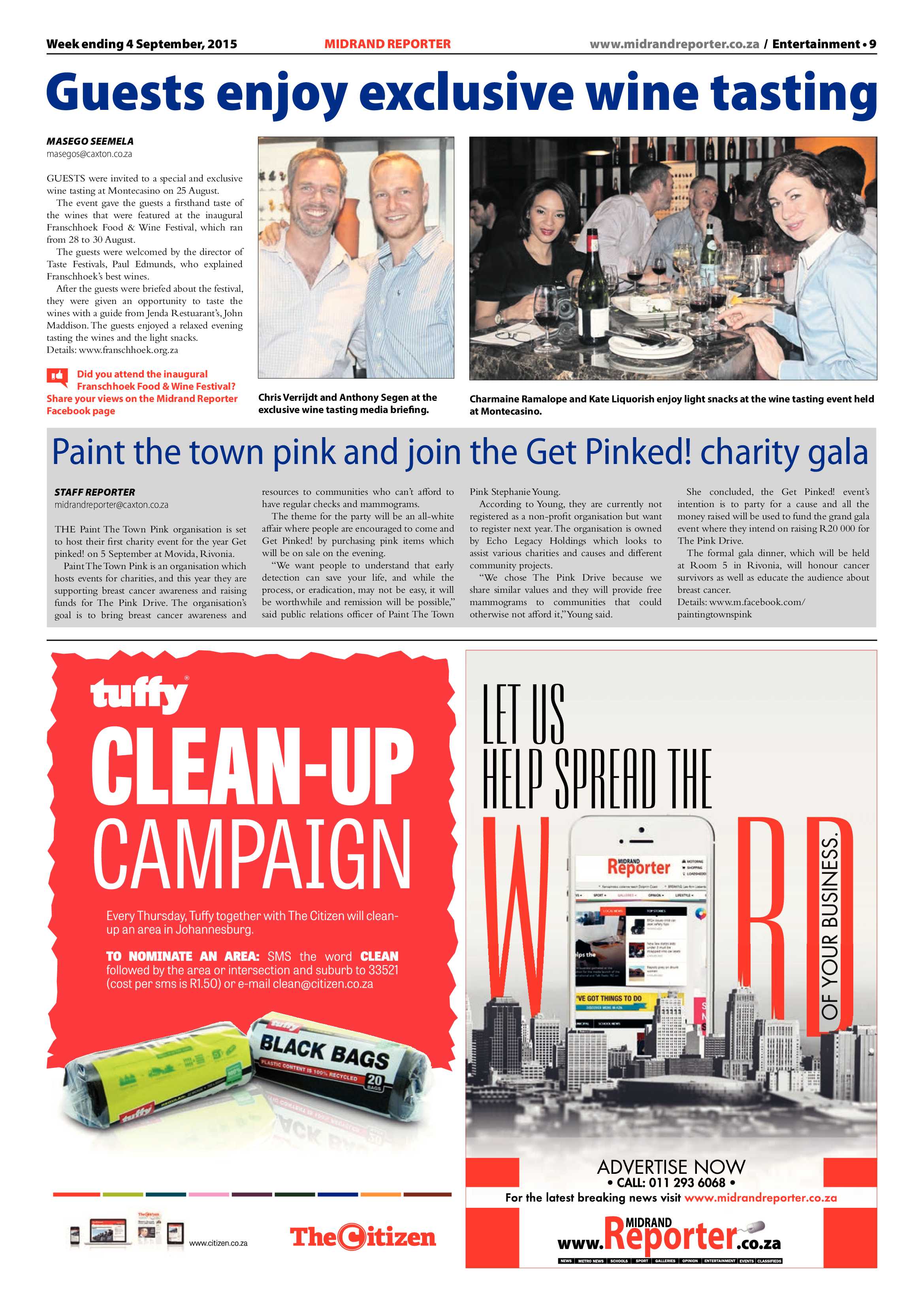 Midrand Reporter 04 September 2015 page 9