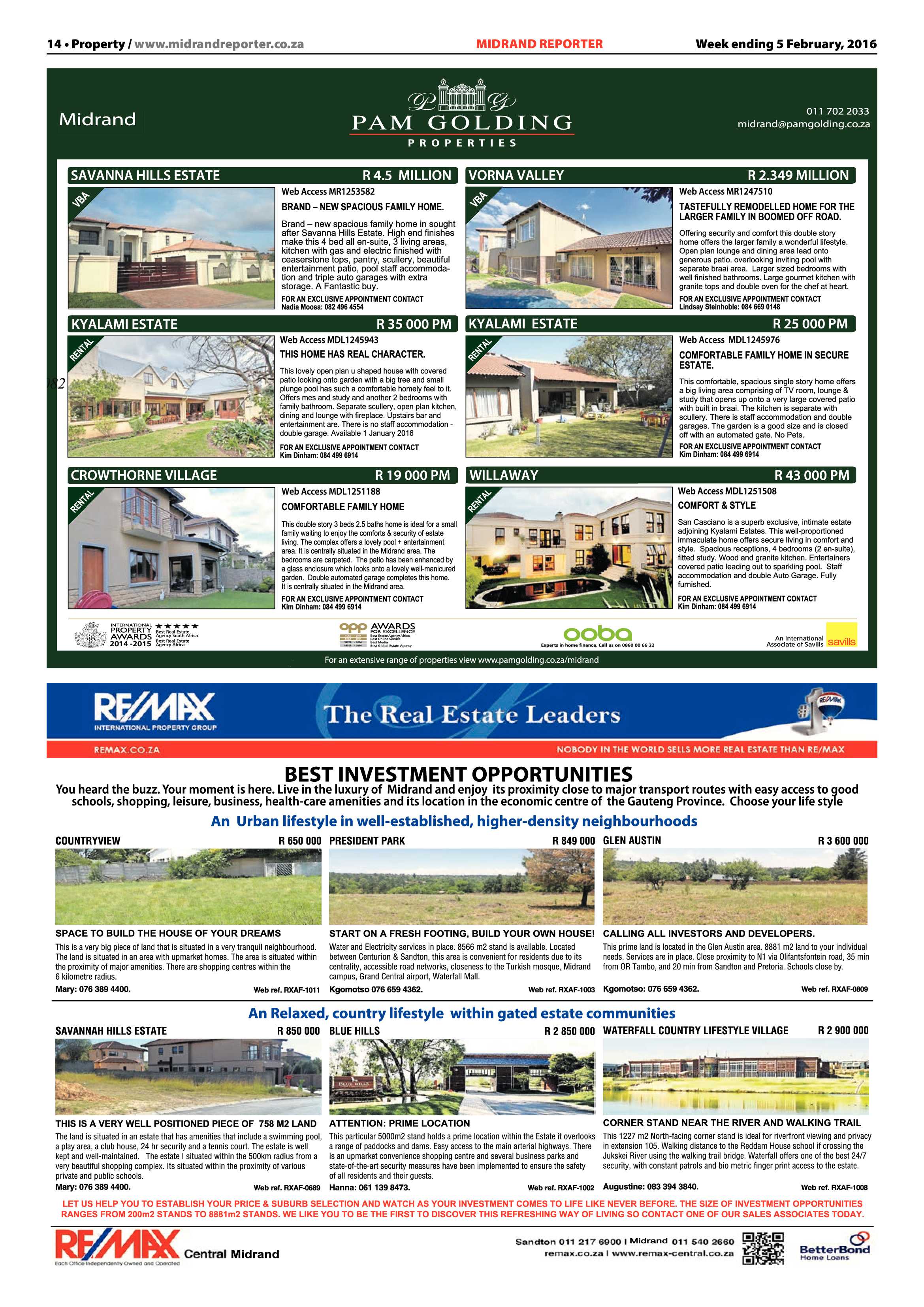 Midrand Reporter 05 February 2016 page 14