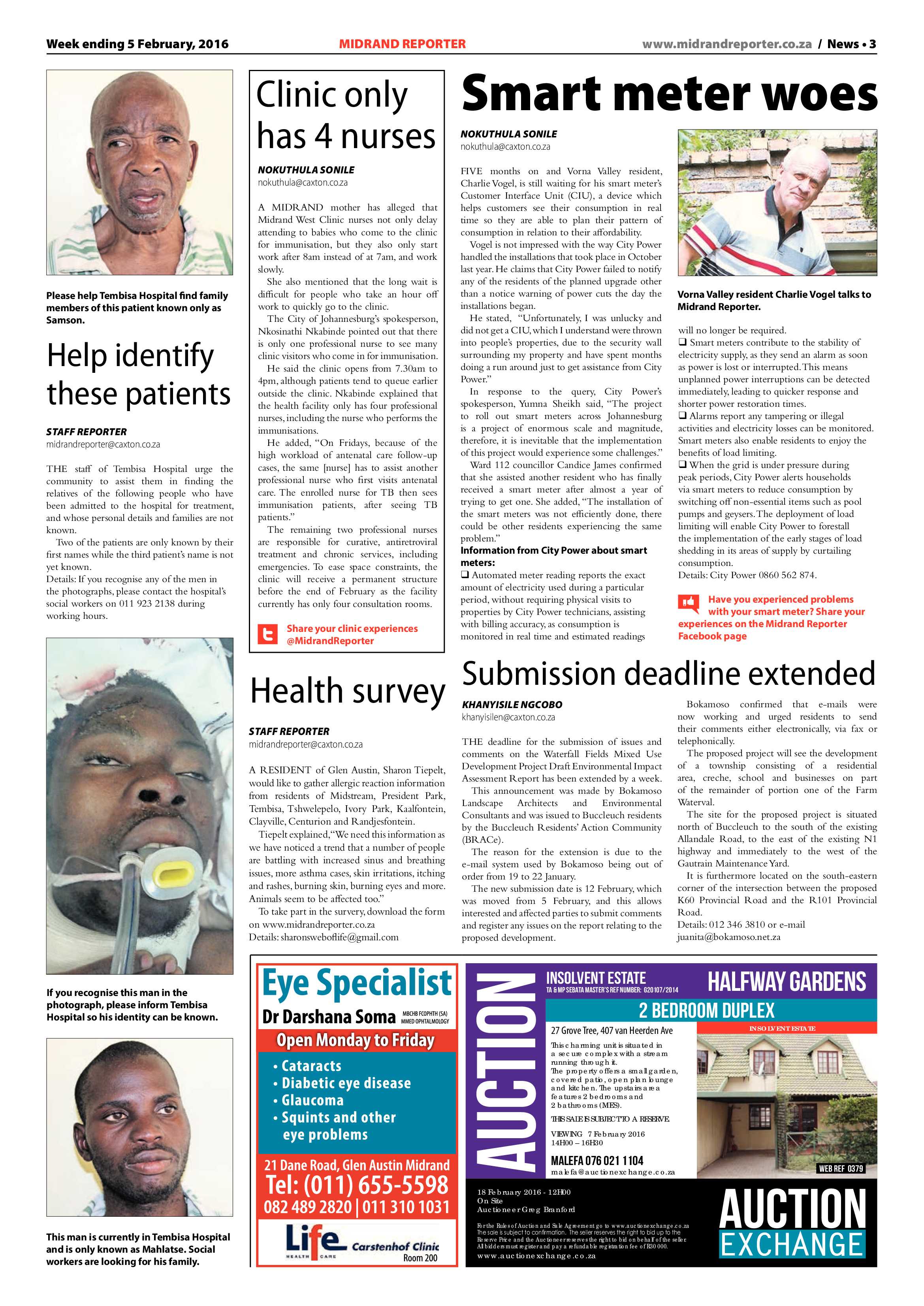 Midrand Reporter 05 February 2016 page 3
