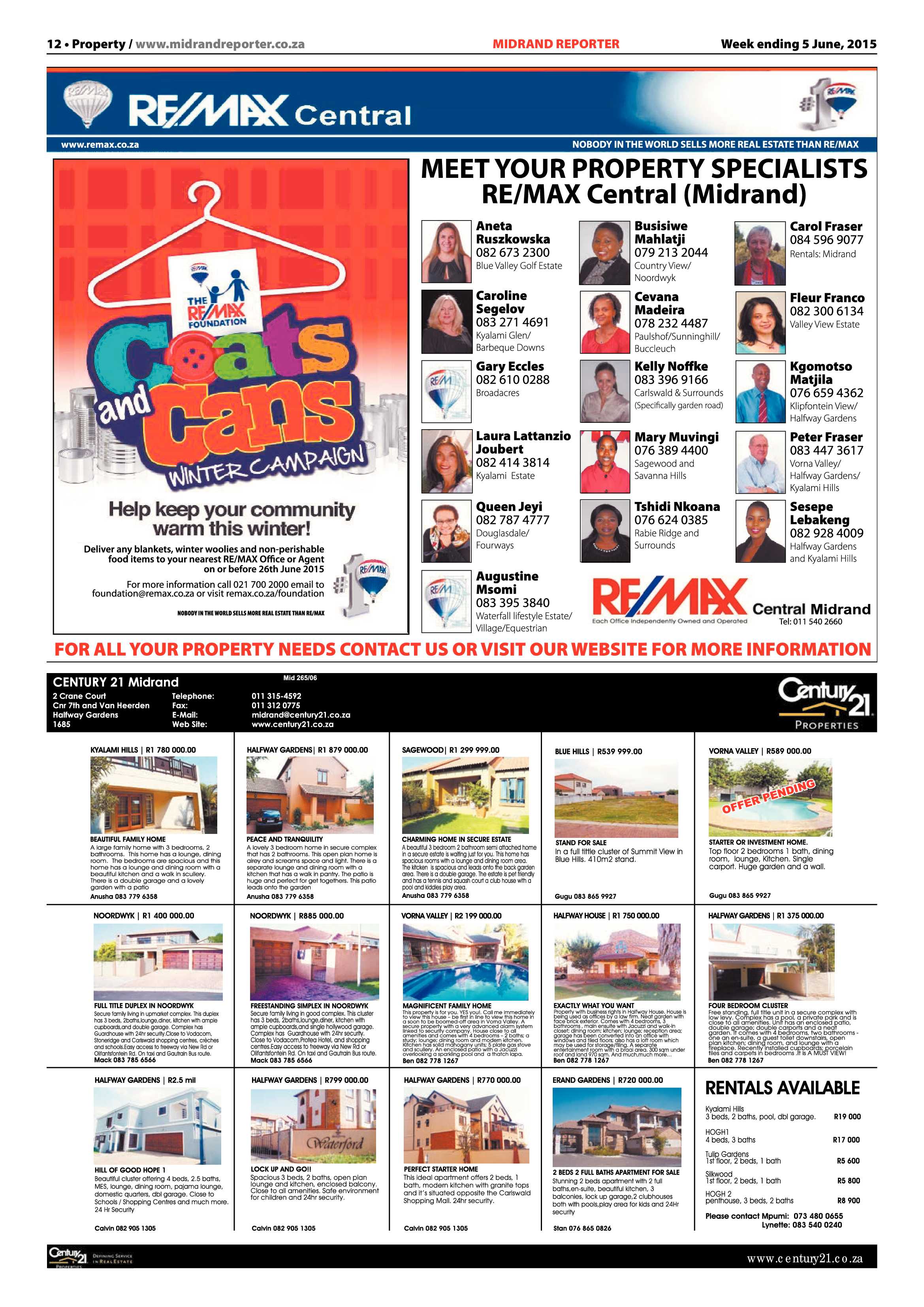 Midrand Reporter 05 June 2015 page 12
