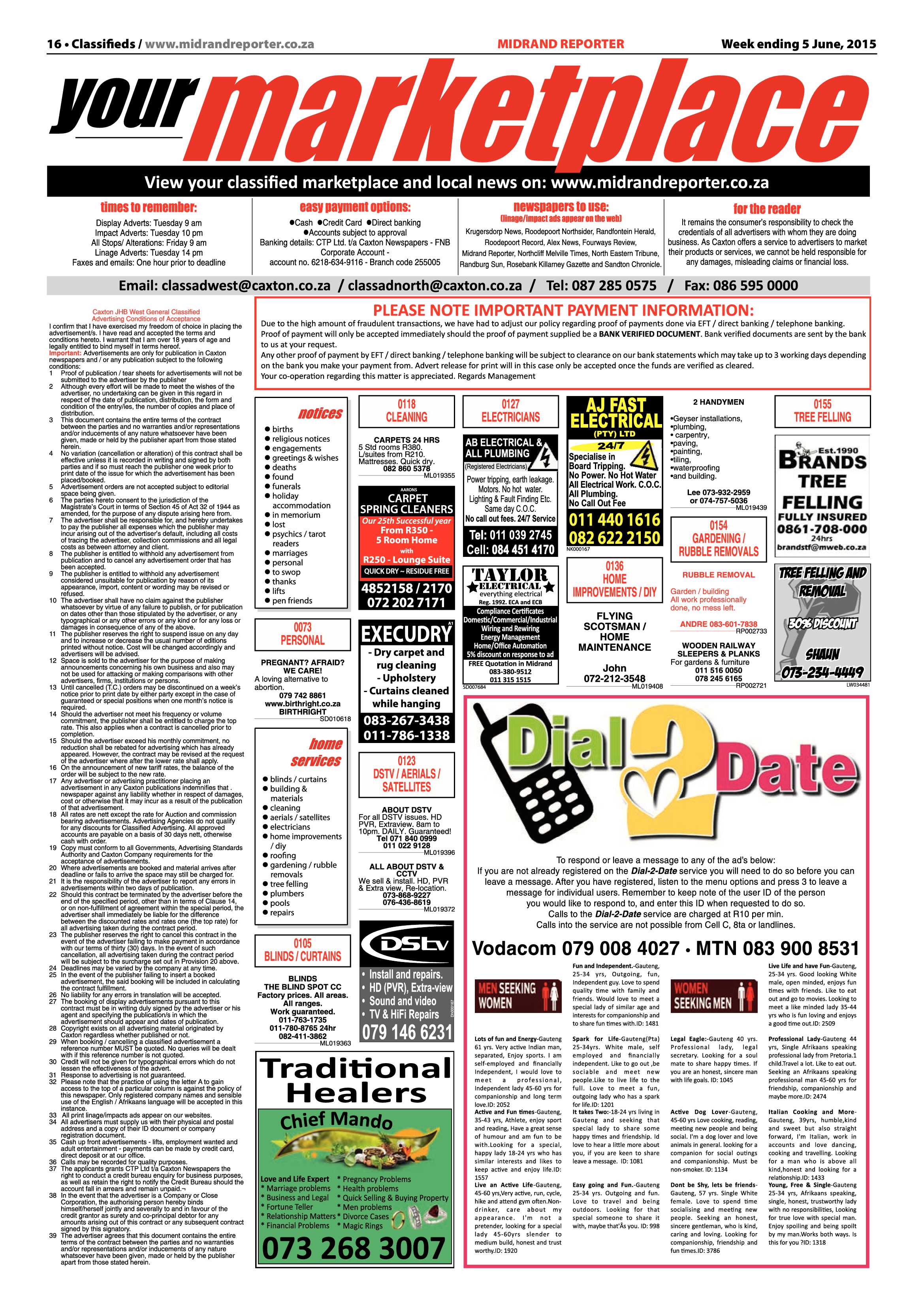 Midrand Reporter 05 June 2015 page 16