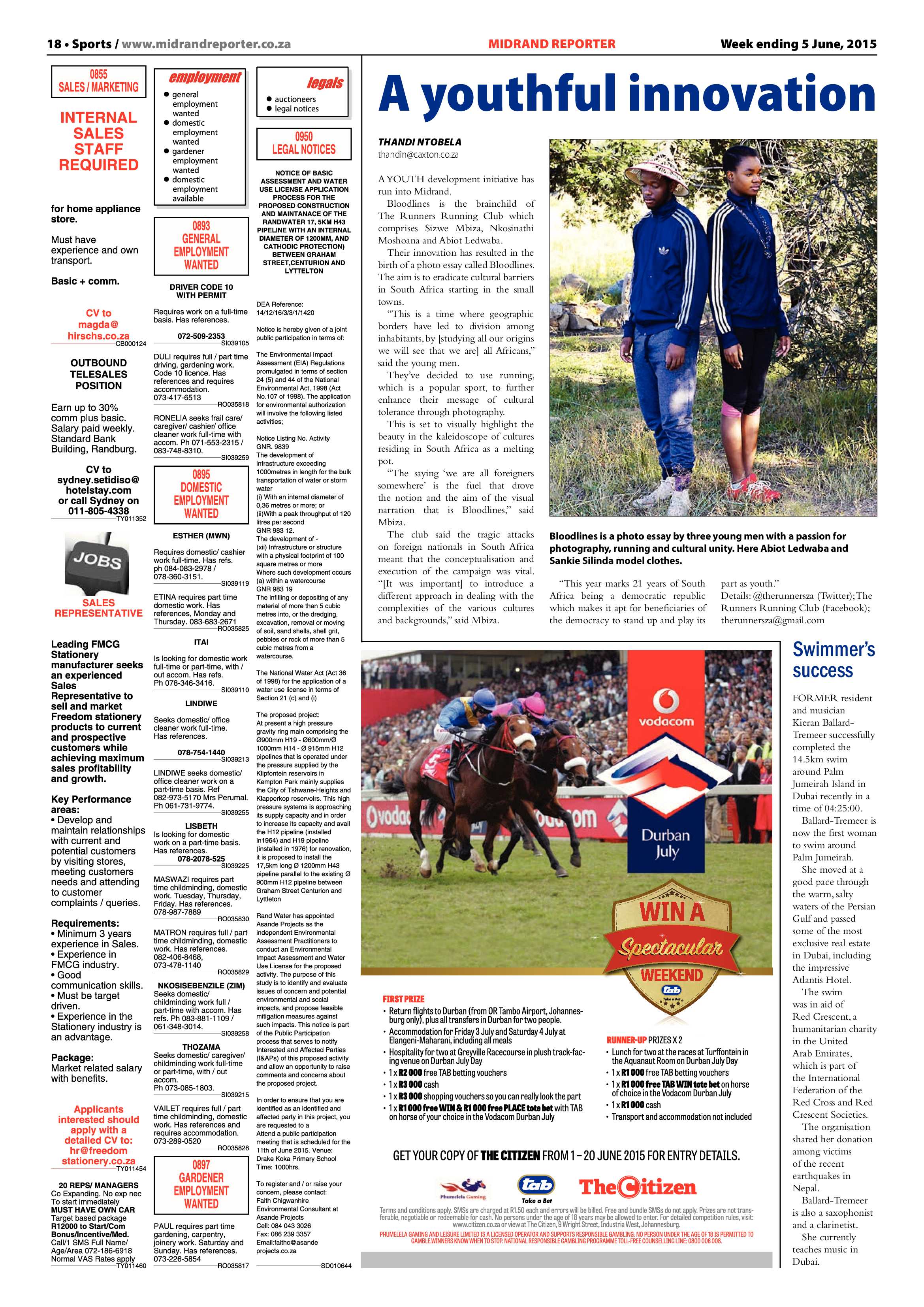 Midrand Reporter 05 June 2015 page 18