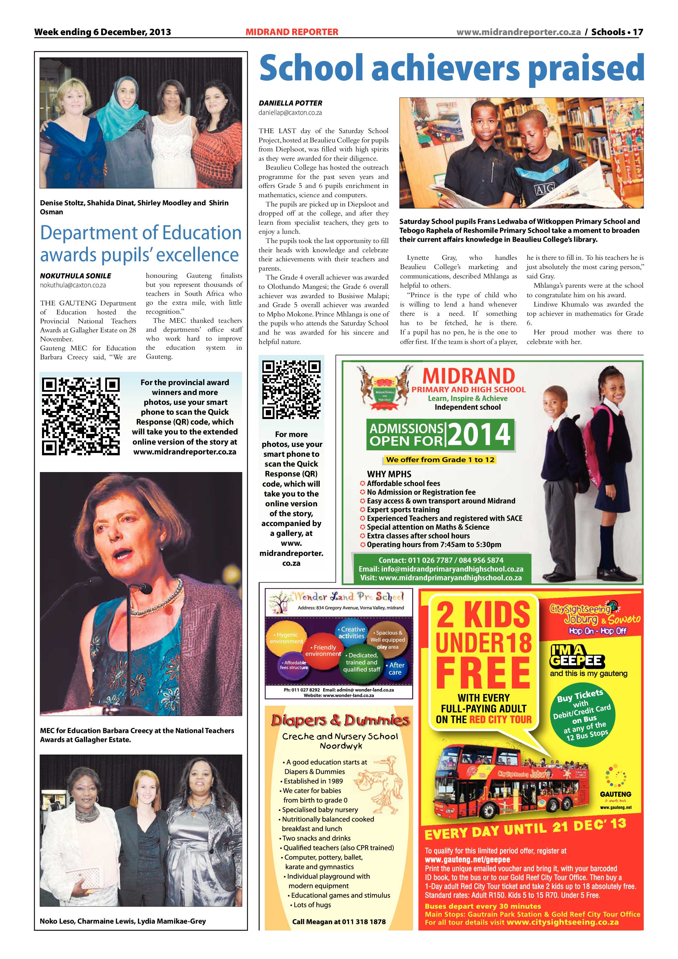 Midrand Reporter 06 December 2013 page 17
