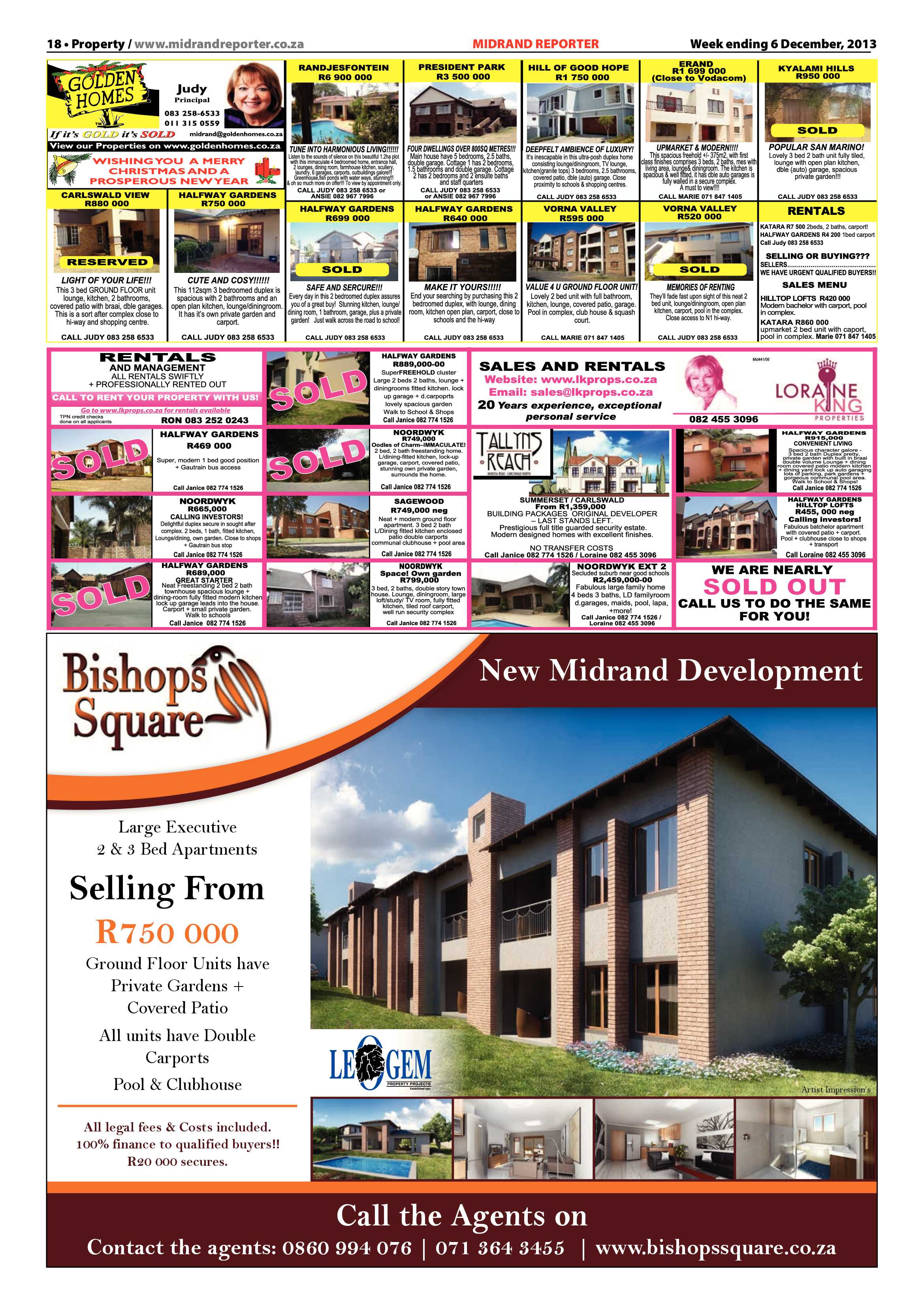 Midrand Reporter 06 December 2013 page 18