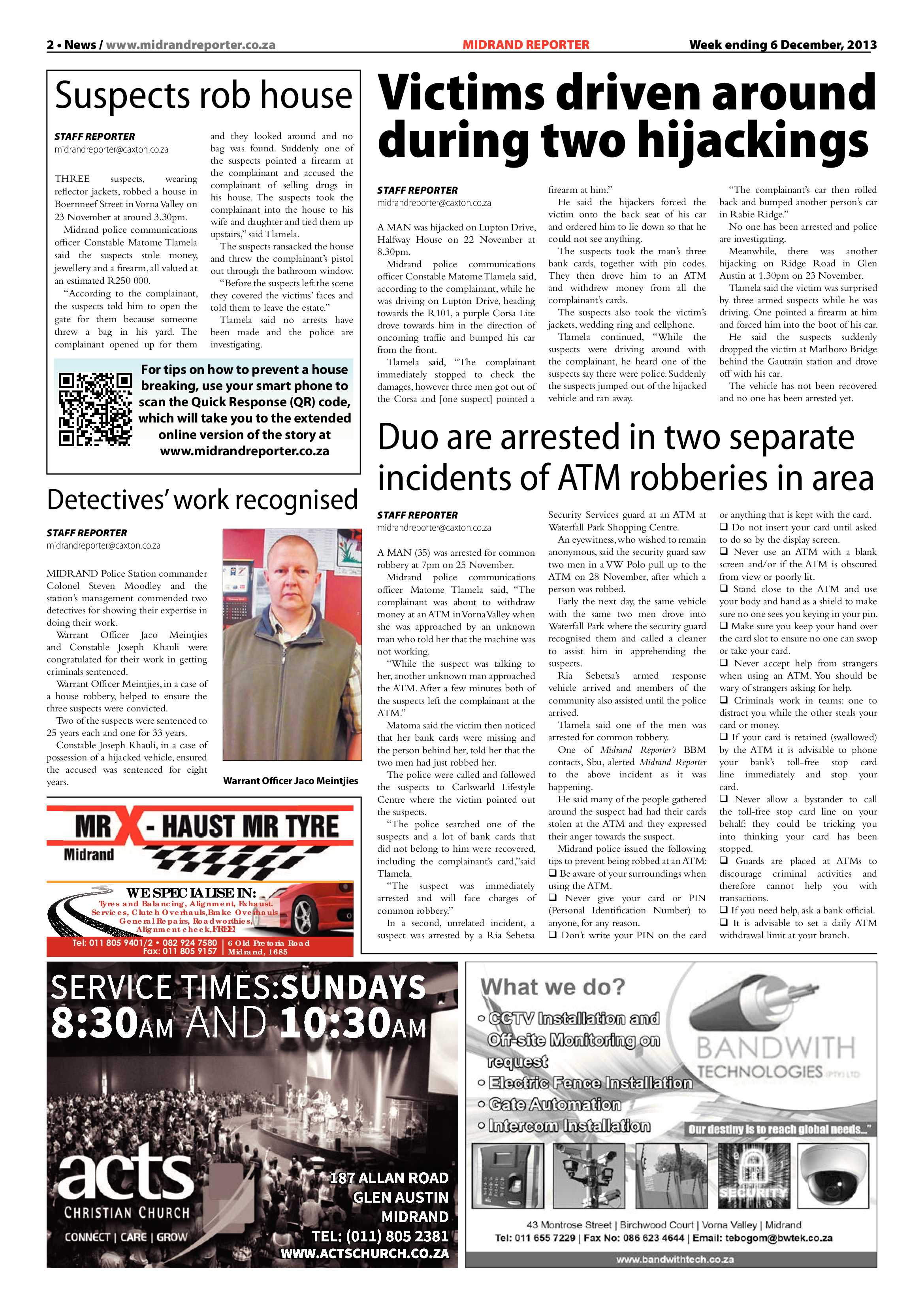 Midrand Reporter 06 December 2013 page 2