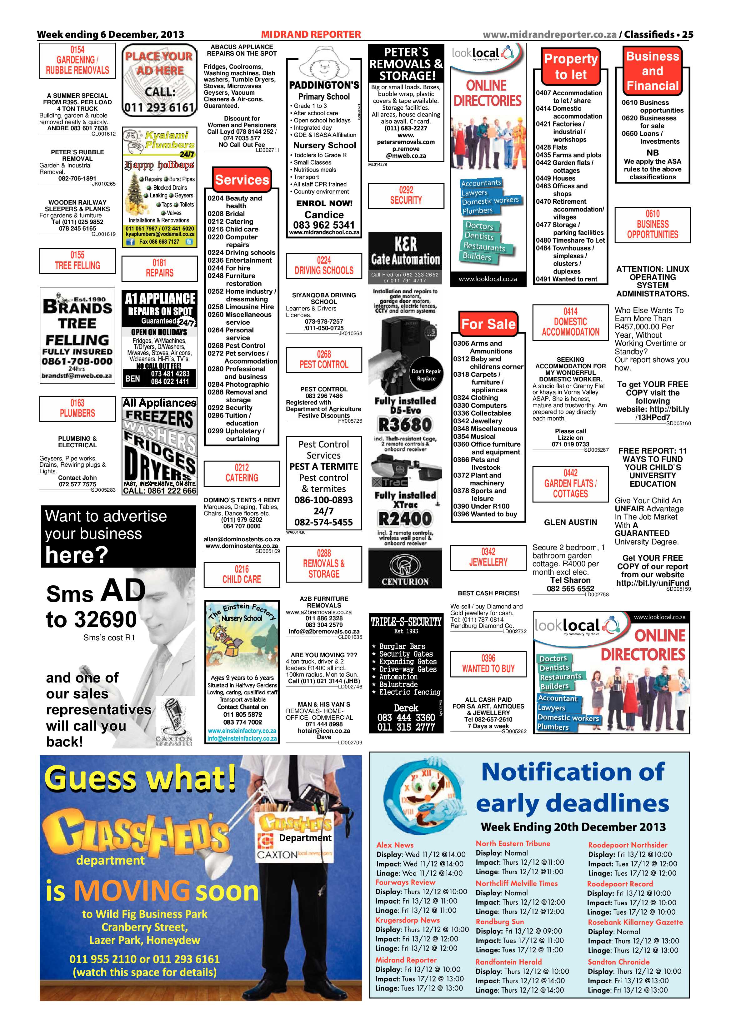 Midrand Reporter 06 December 2013 page 25