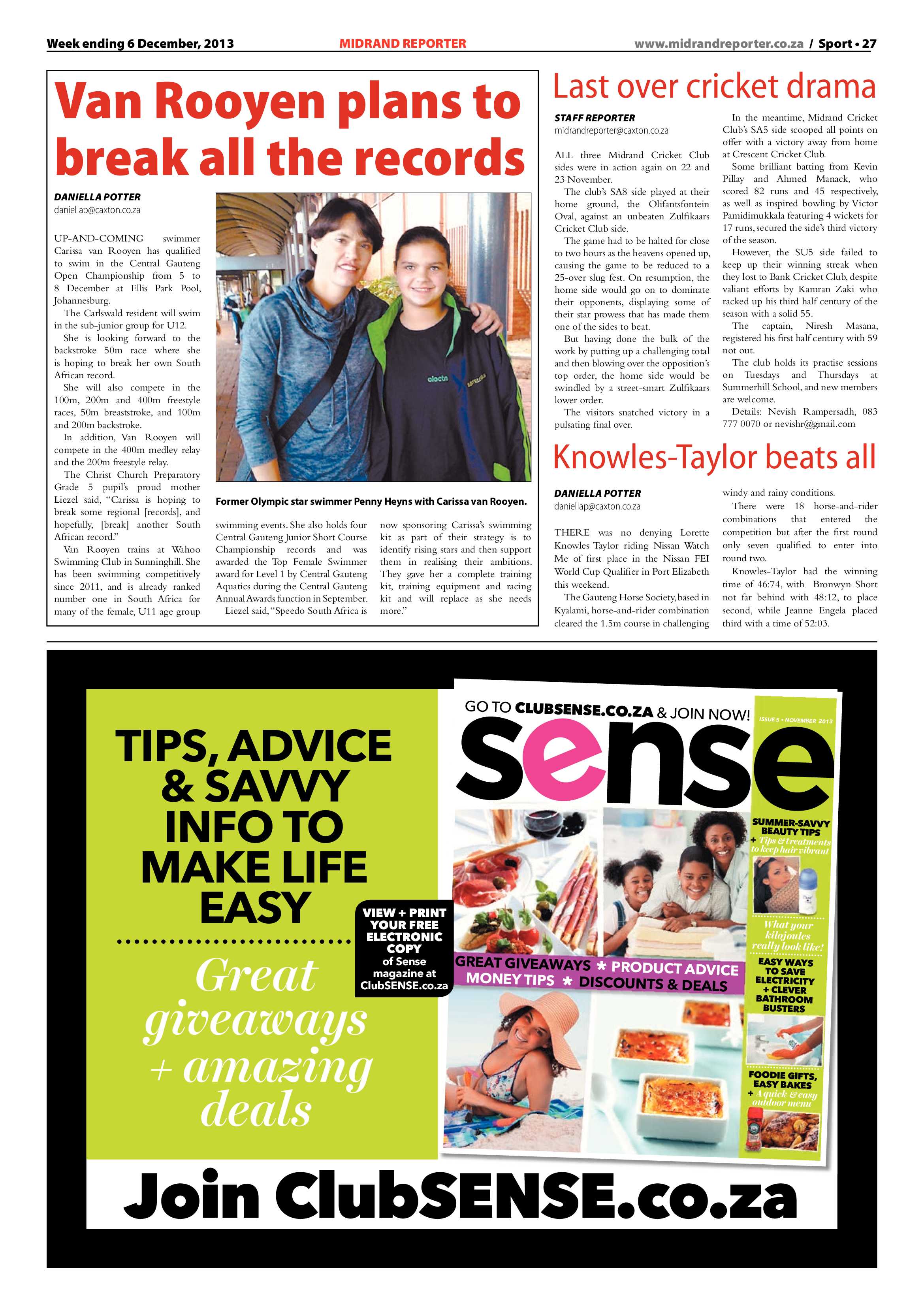 Midrand Reporter 06 December 2013 page 27
