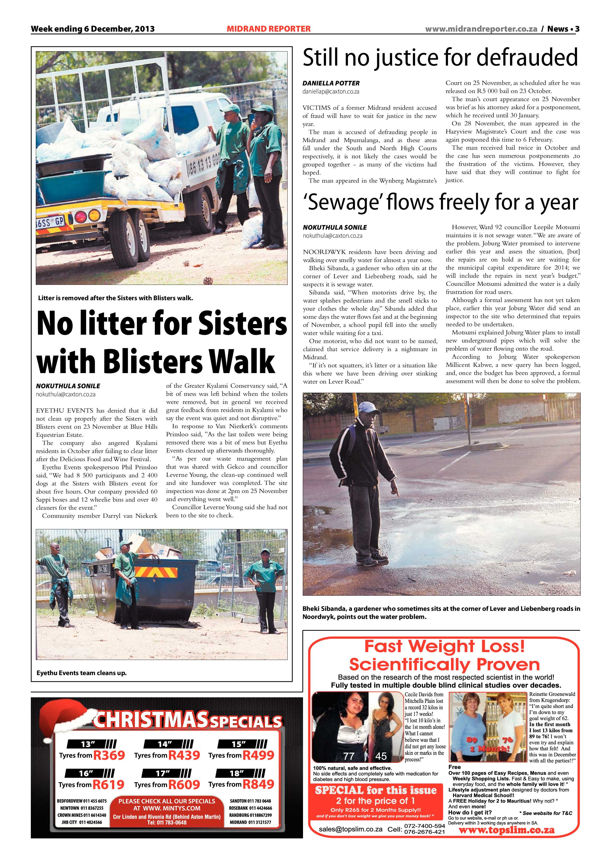 Midrand Reporter 06 December 2013 page 3