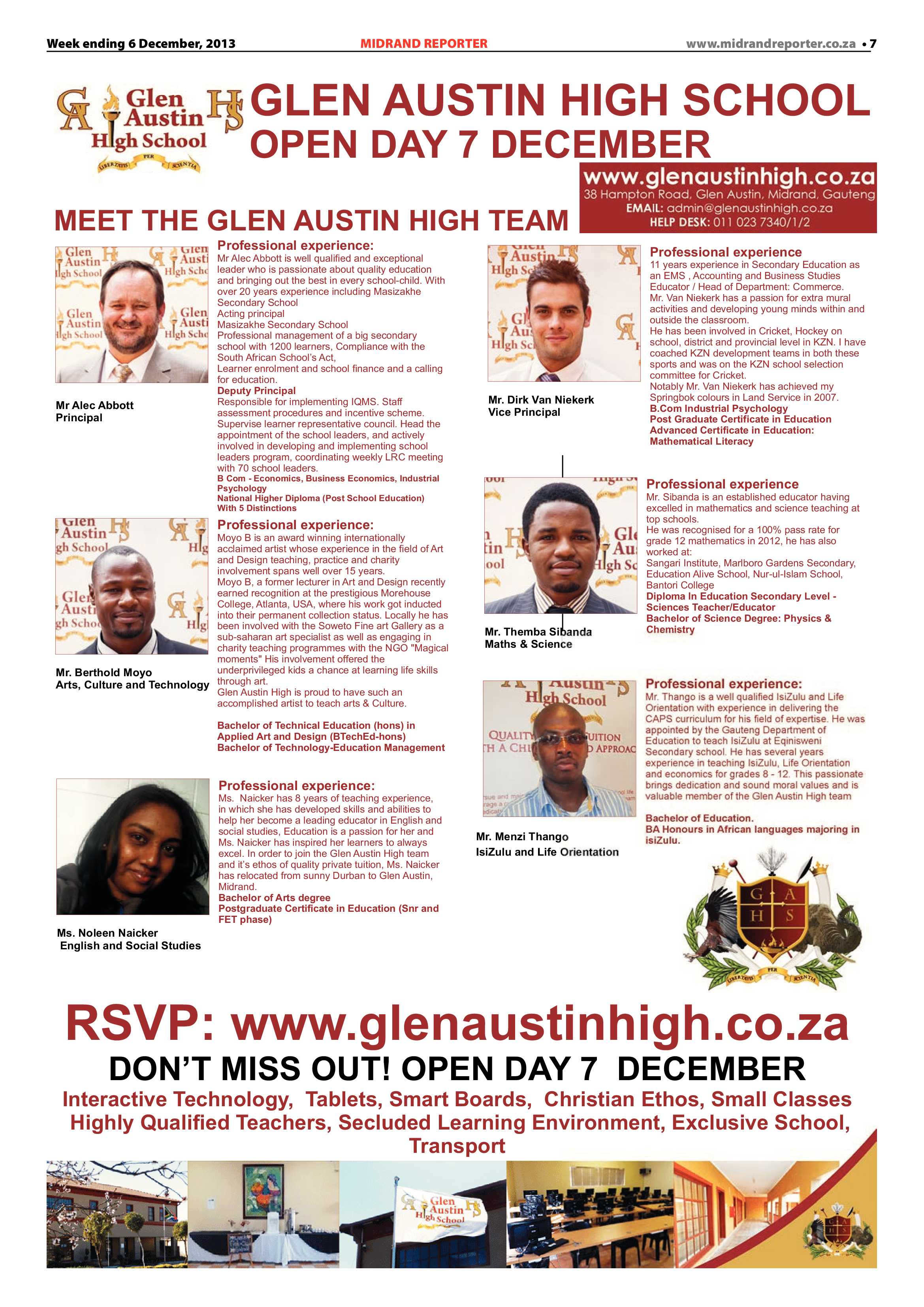 Midrand Reporter 06 December 2013 page 7