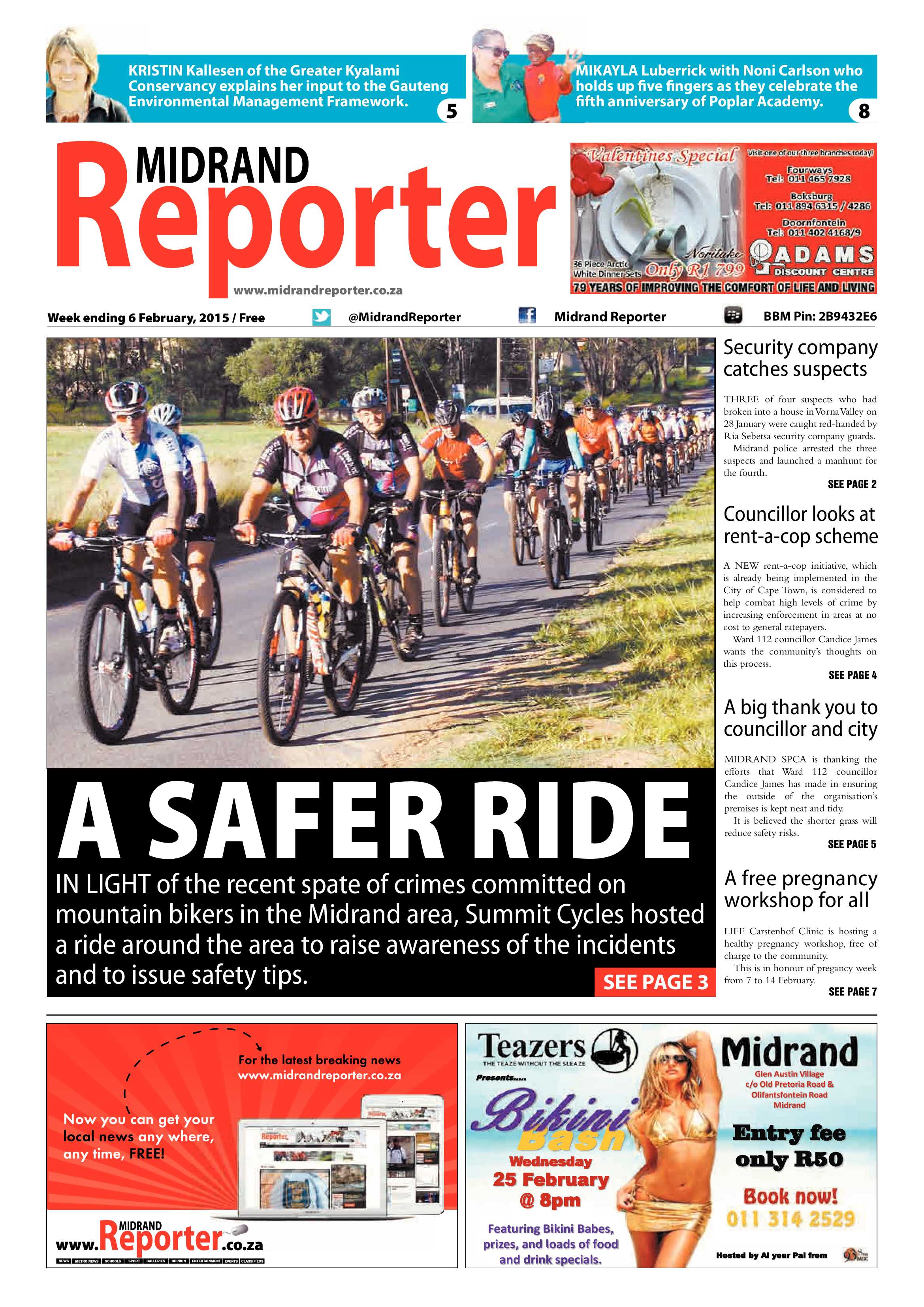 Midrand Reporter 06 February 2015 page 1