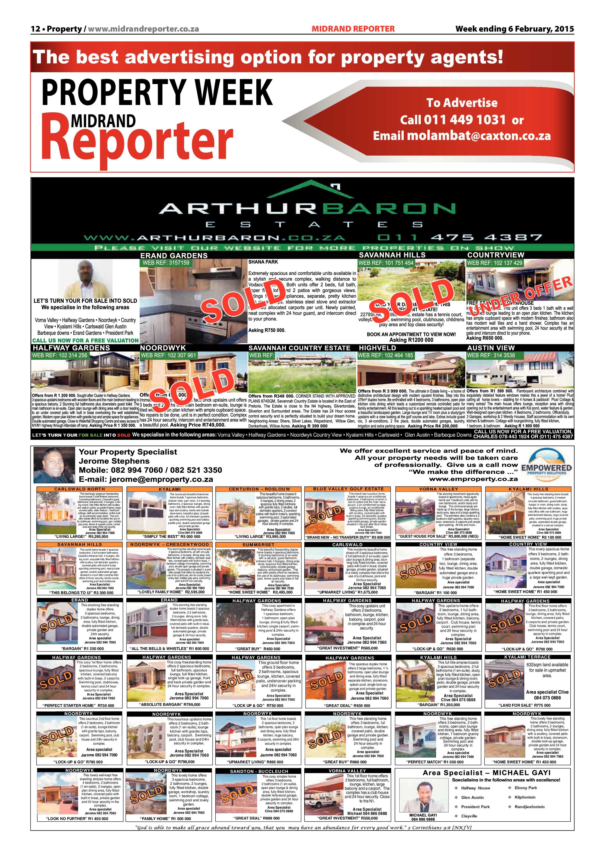 Midrand Reporter 06 February 2015 page 12