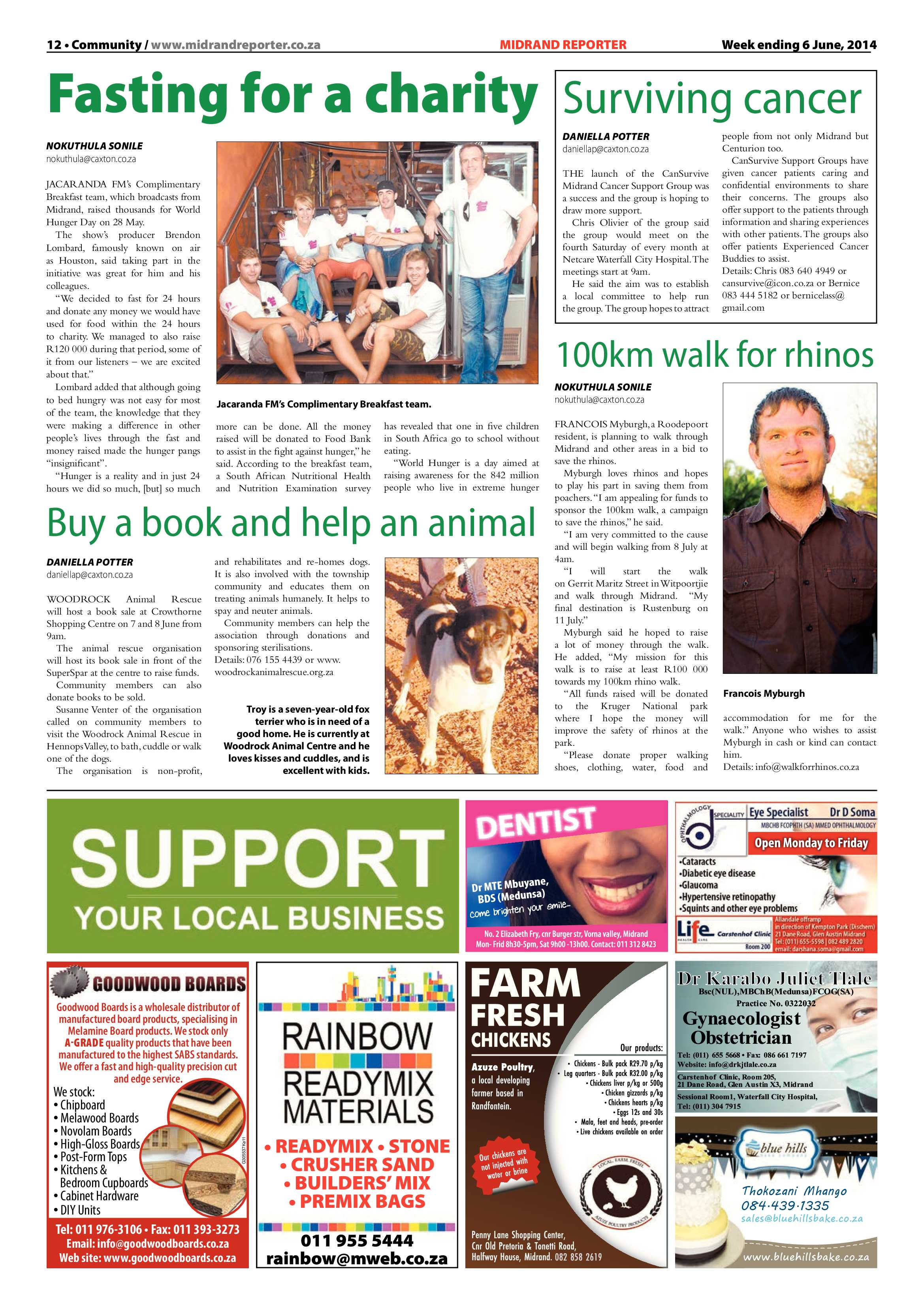 Midrand Reporter 06 June 2014 page 12