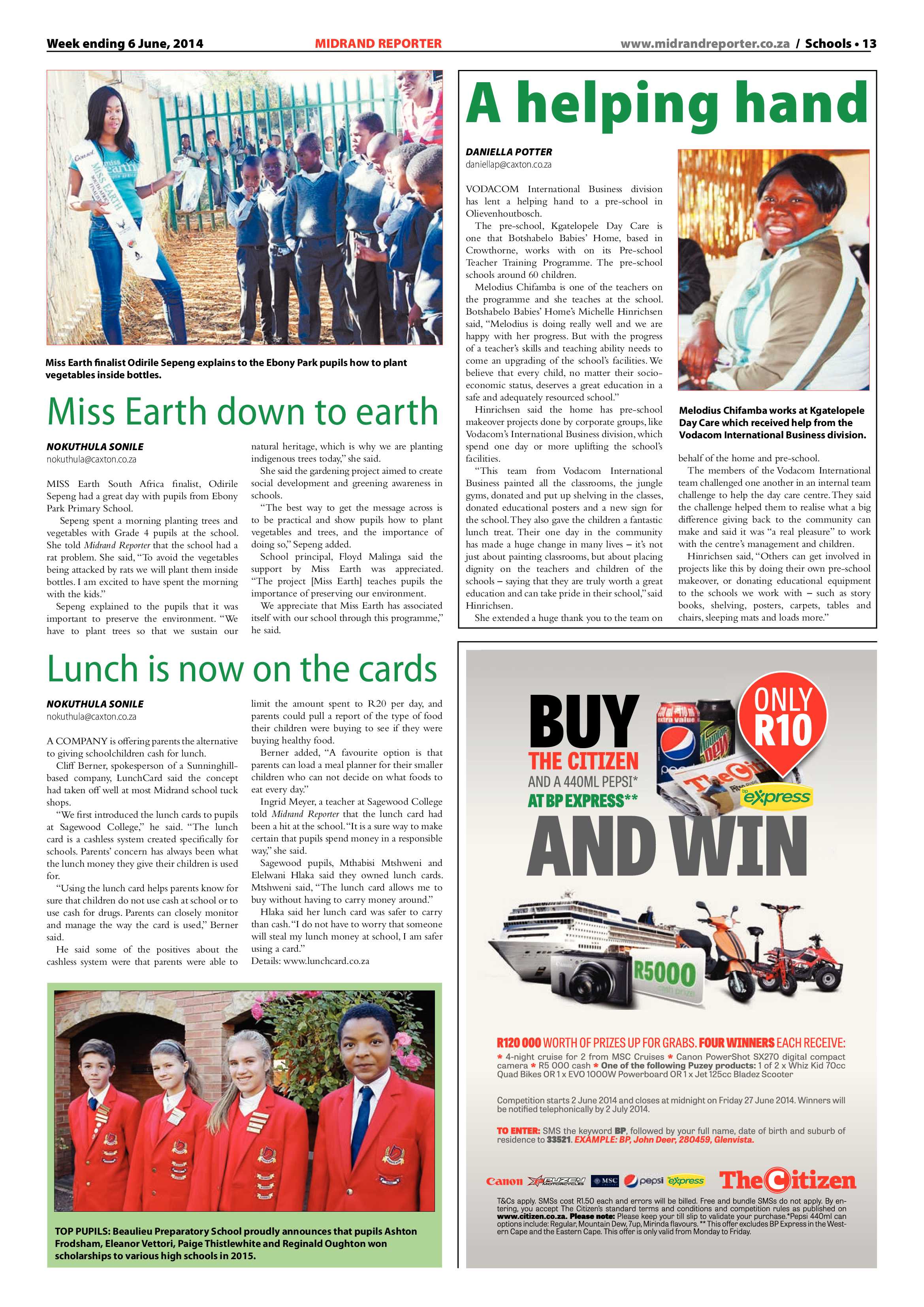 Midrand Reporter 06 June 2014 page 13