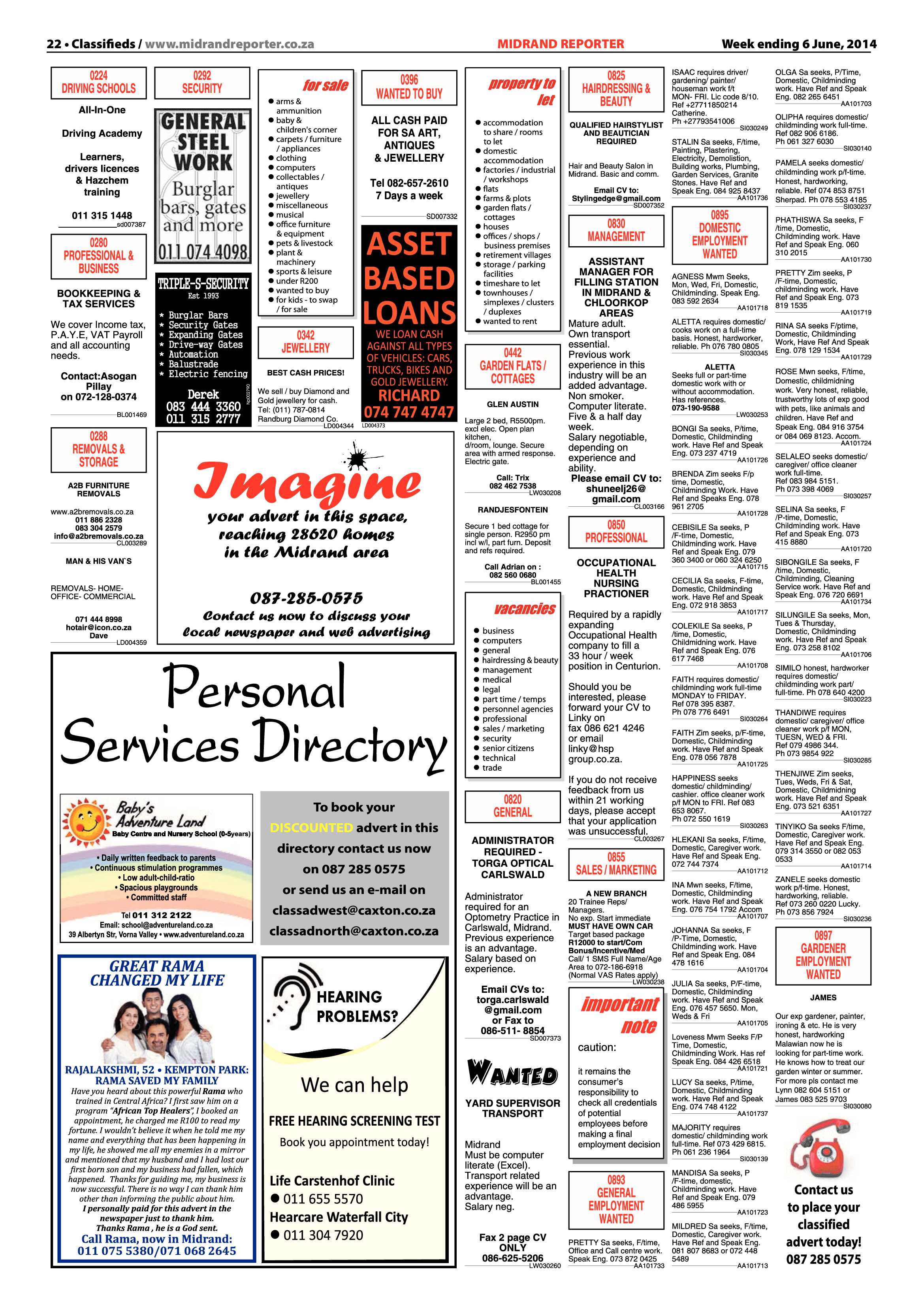Midrand Reporter 06 June 2014 page 22