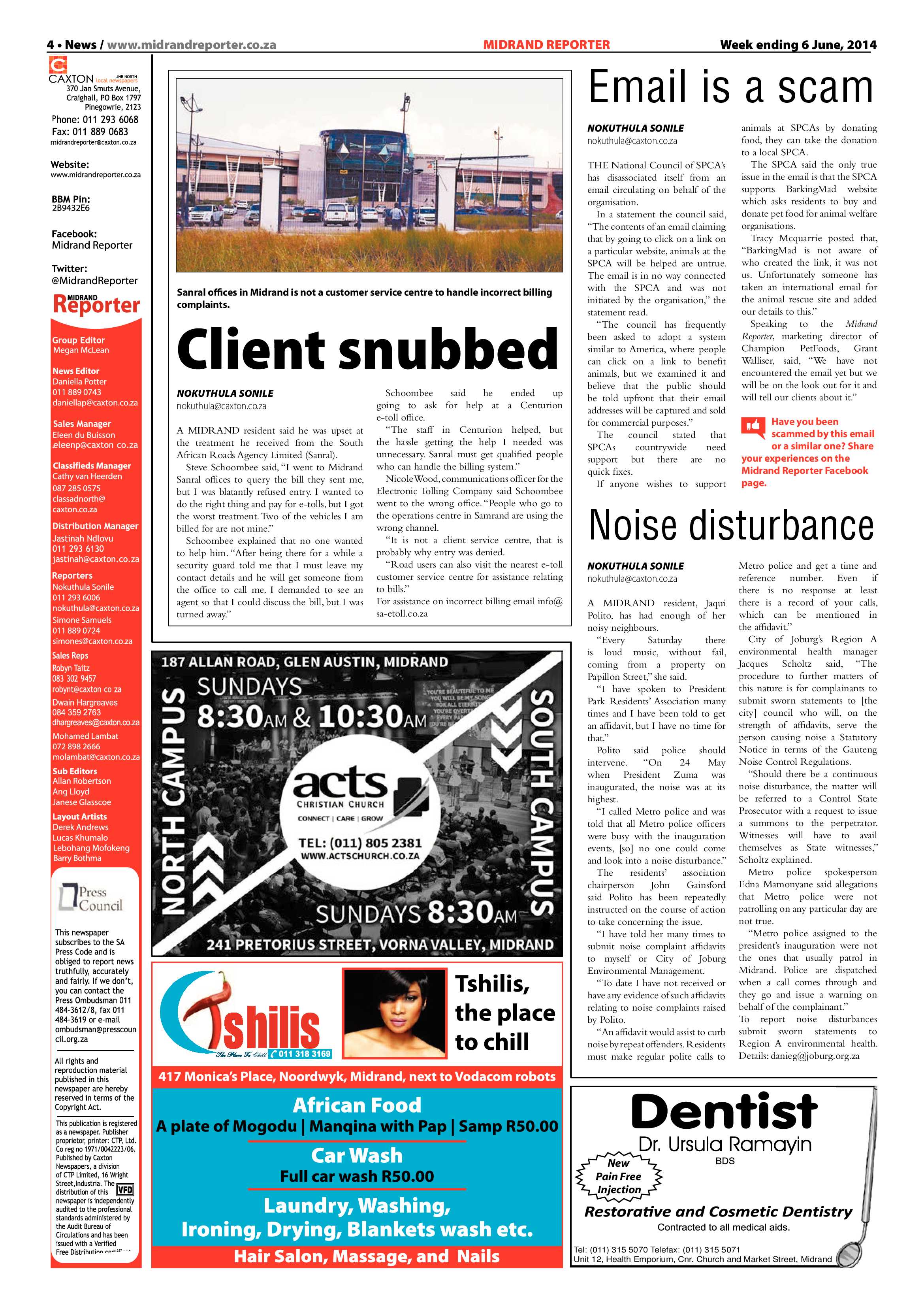 Midrand Reporter 06 June 2014 page 4