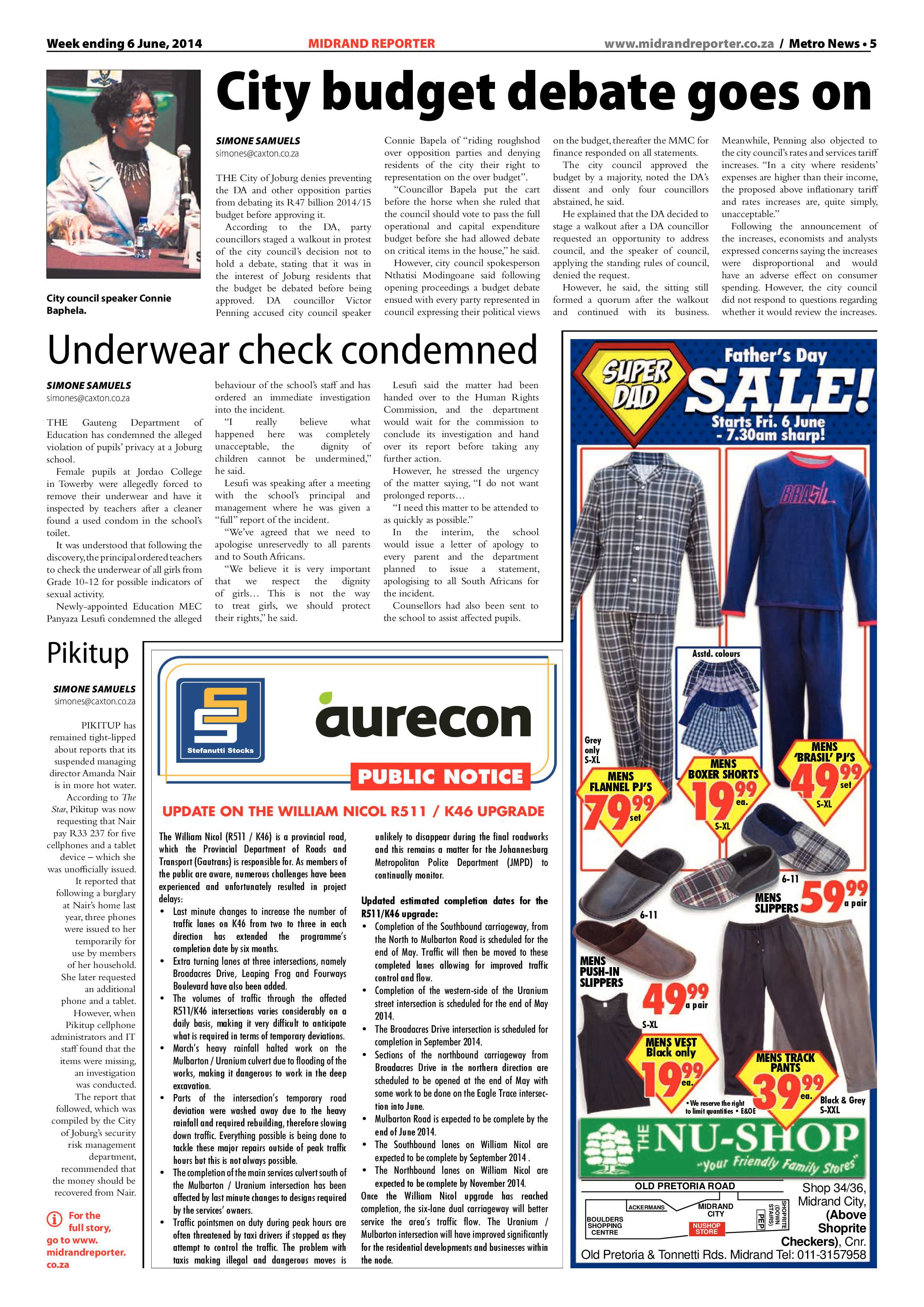 Midrand Reporter 06 June 2014 page 5