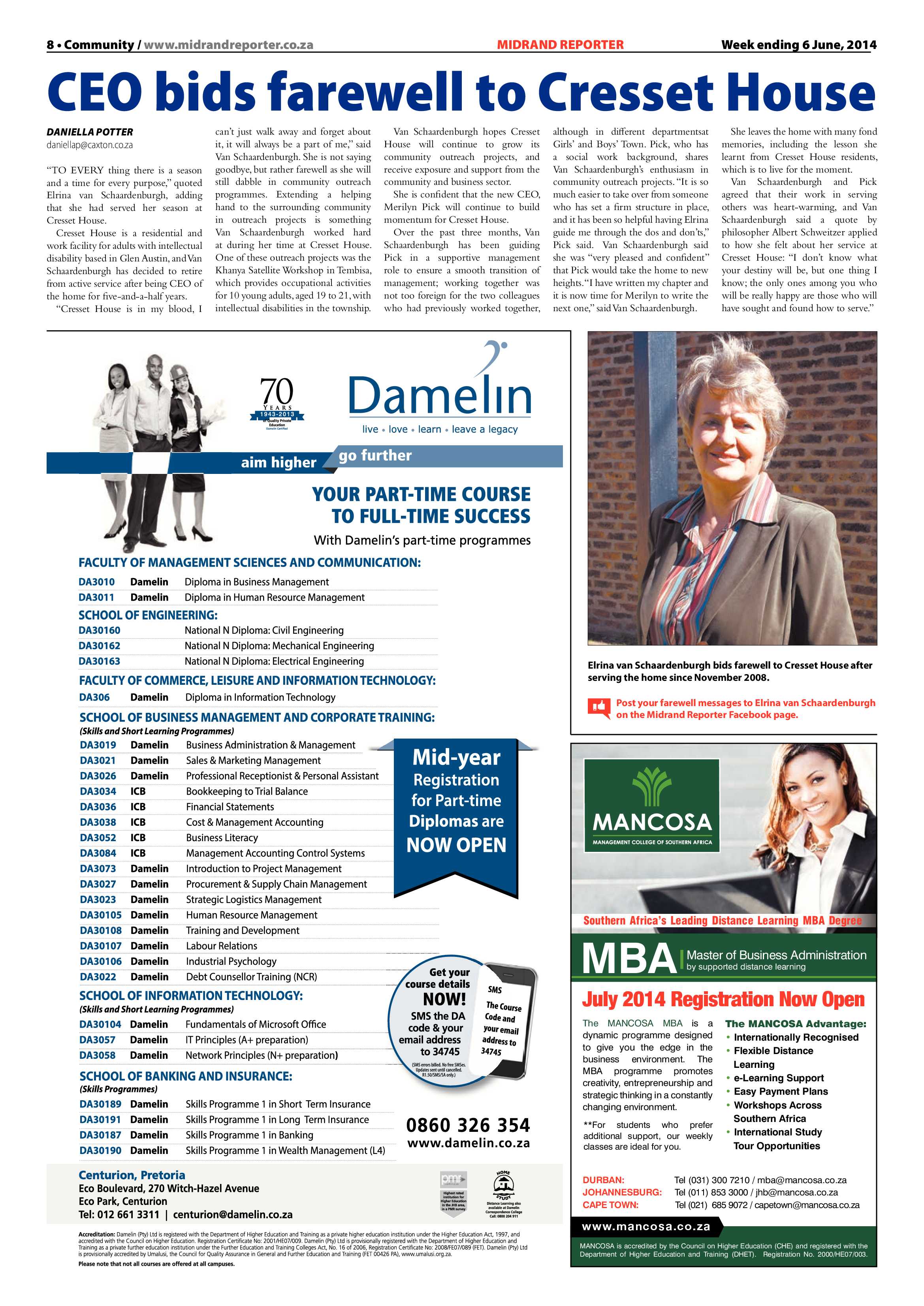 Midrand Reporter 06 June 2014 page 8