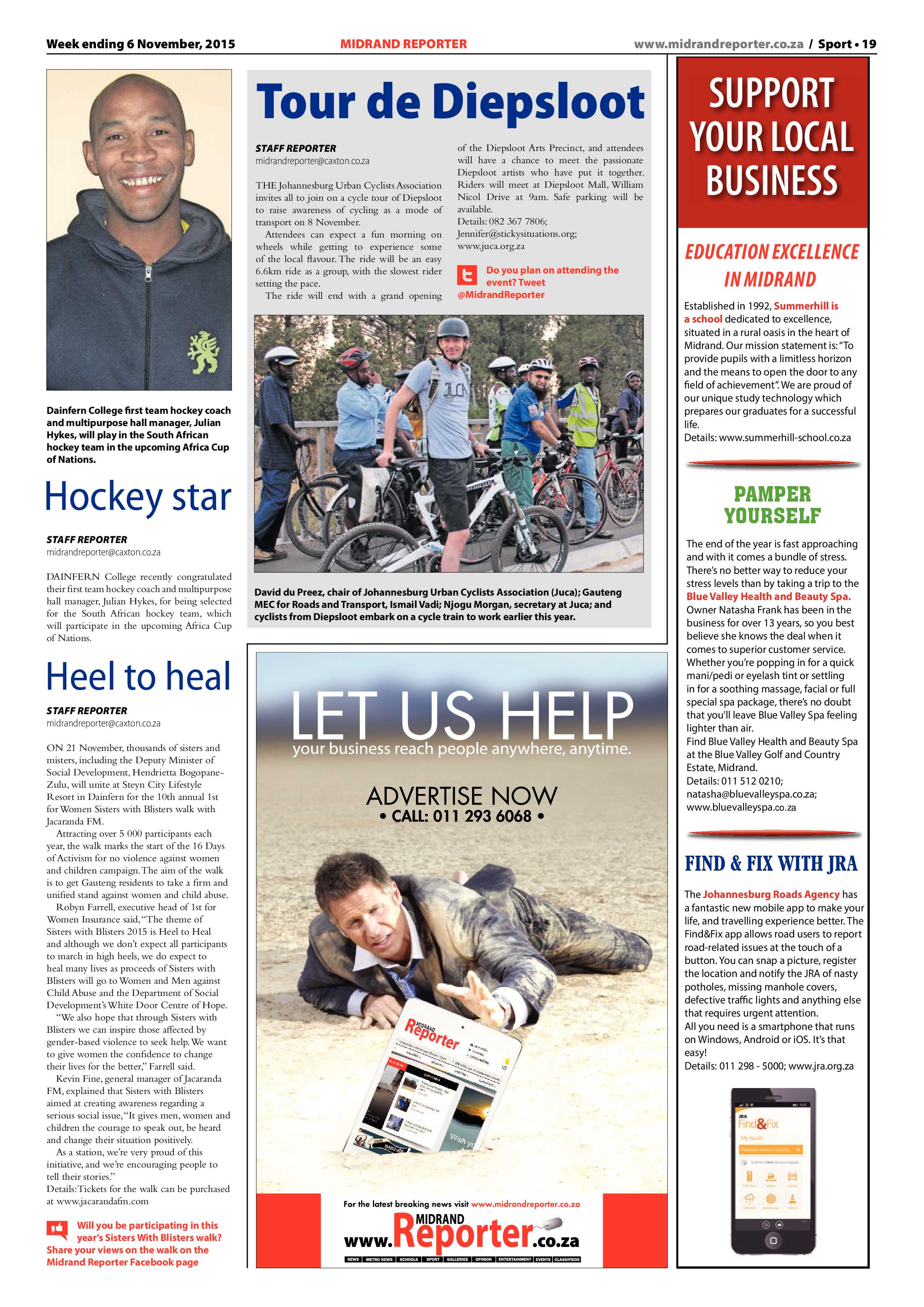 Midrand Reporter 06 November 2015 page 19