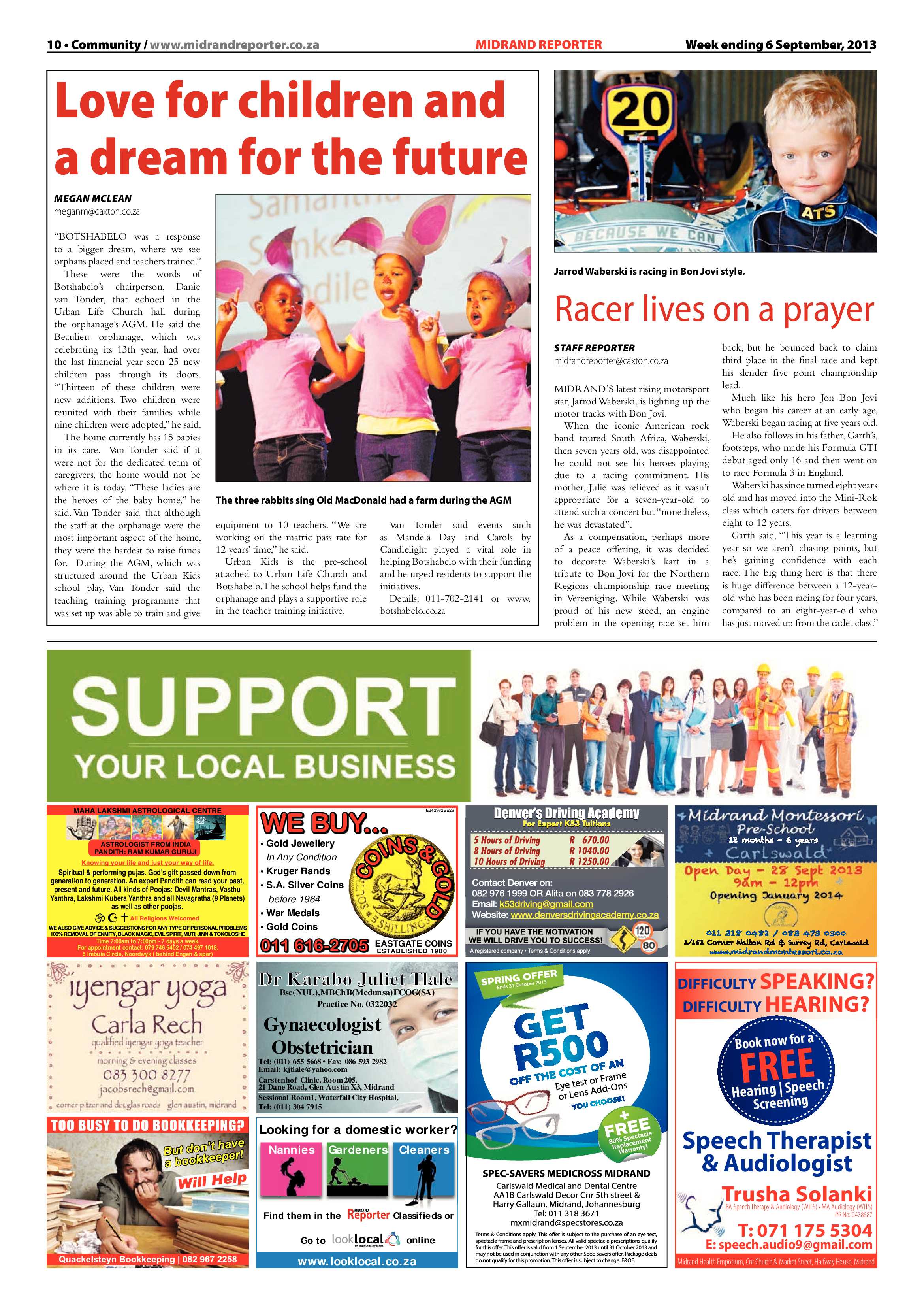 Midrand Reporter 06 September 2013 page 10