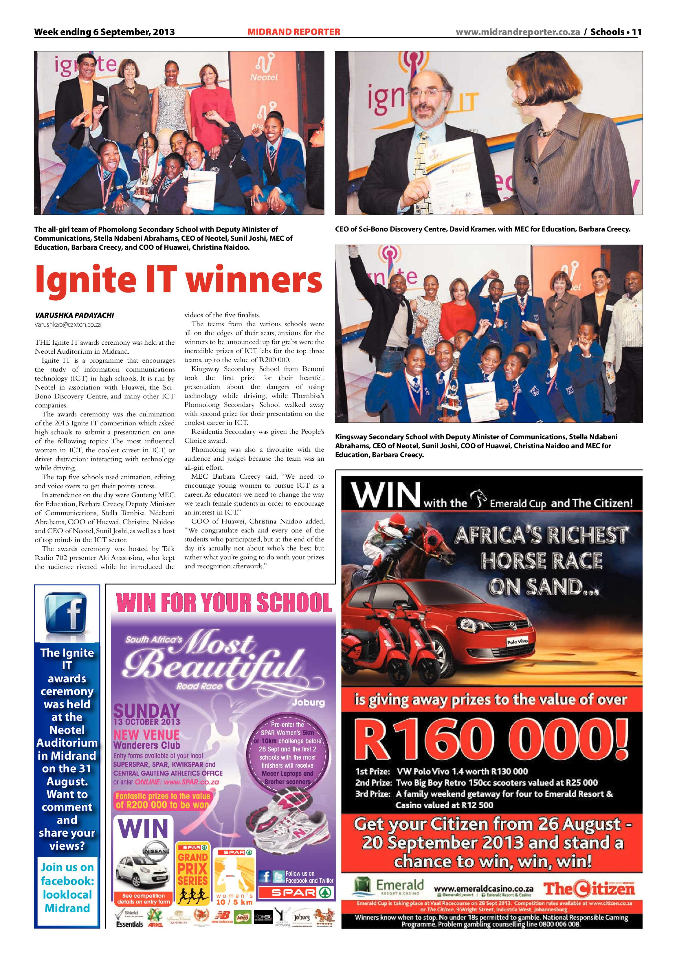 Midrand Reporter 06 September 2013 page 11