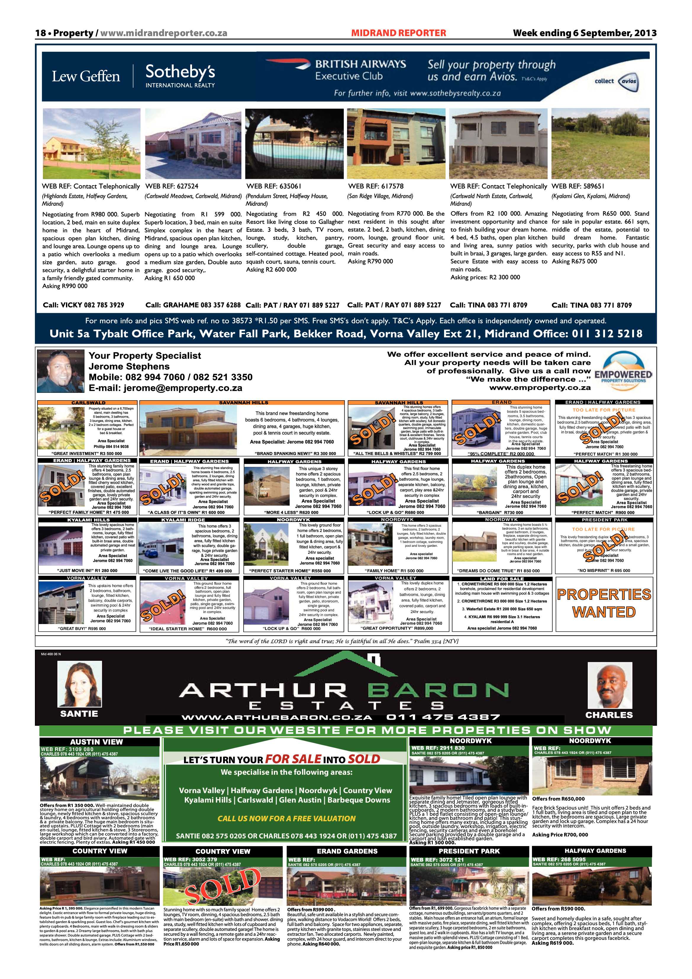 Midrand Reporter 06 September 2013 page 18