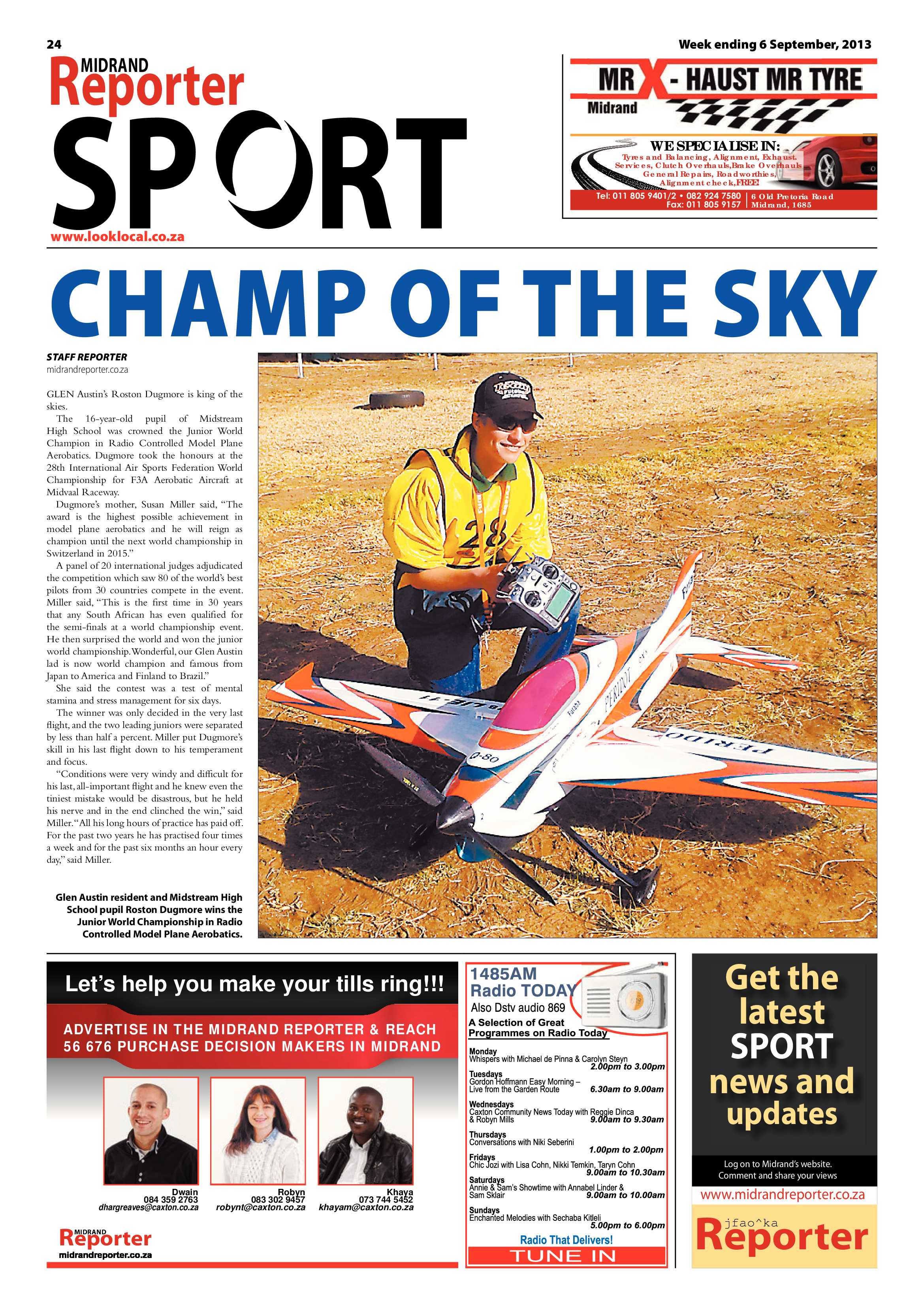 Midrand Reporter 06 September 2013 page 24