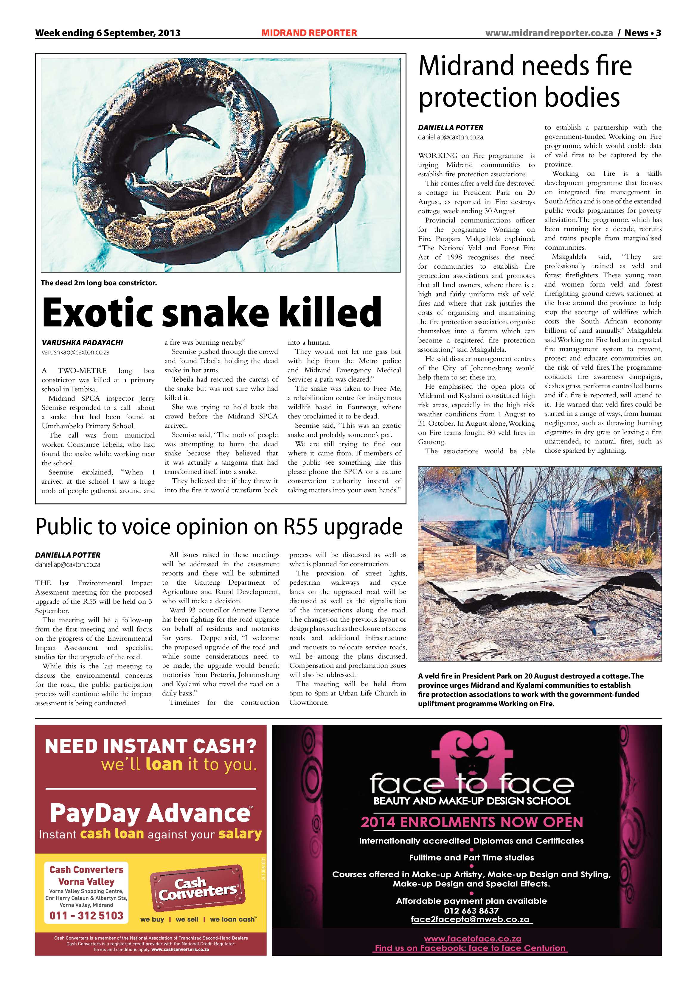 Midrand Reporter 06 September 2013 page 3