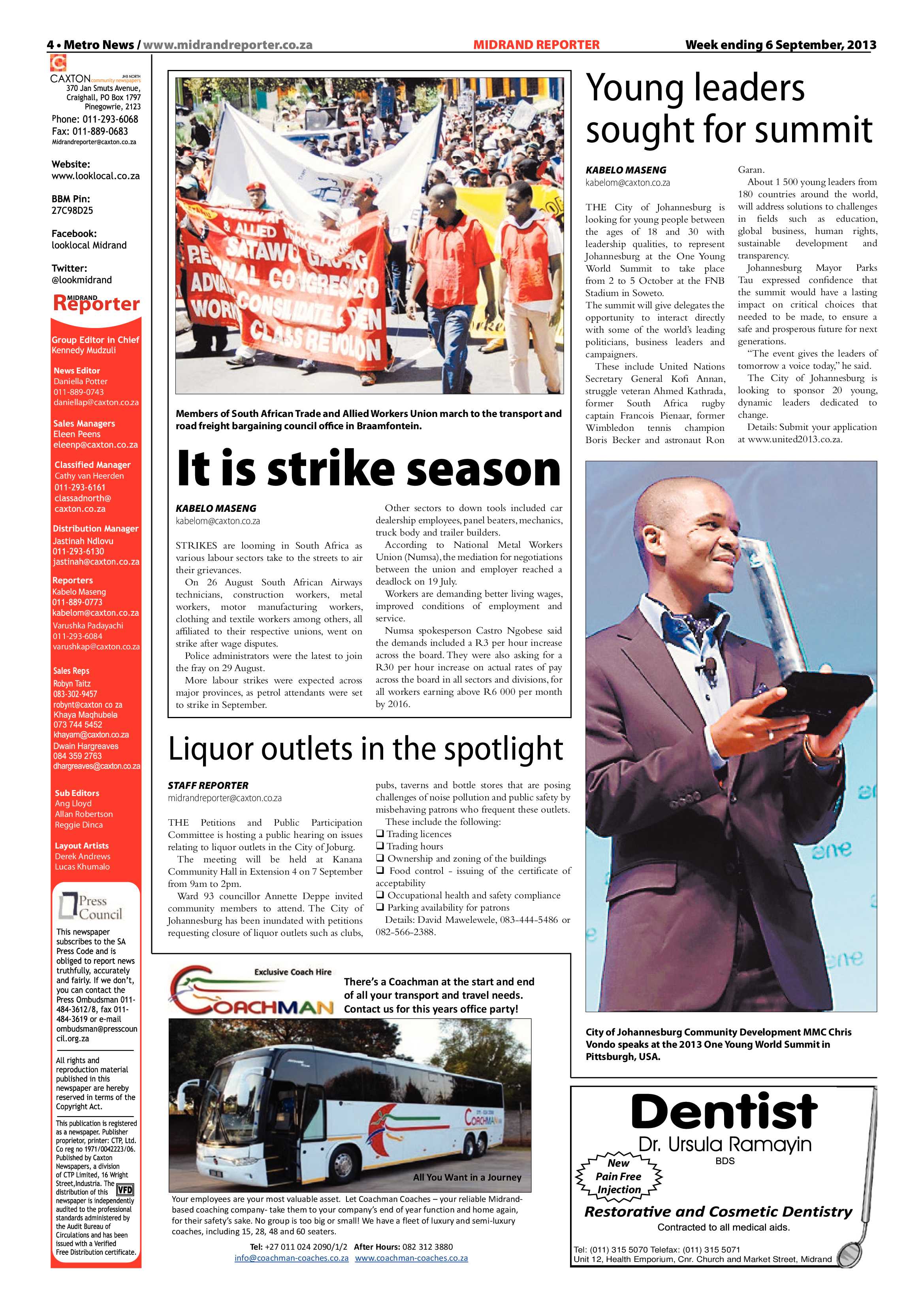 Midrand Reporter 06 September 2013 page 4