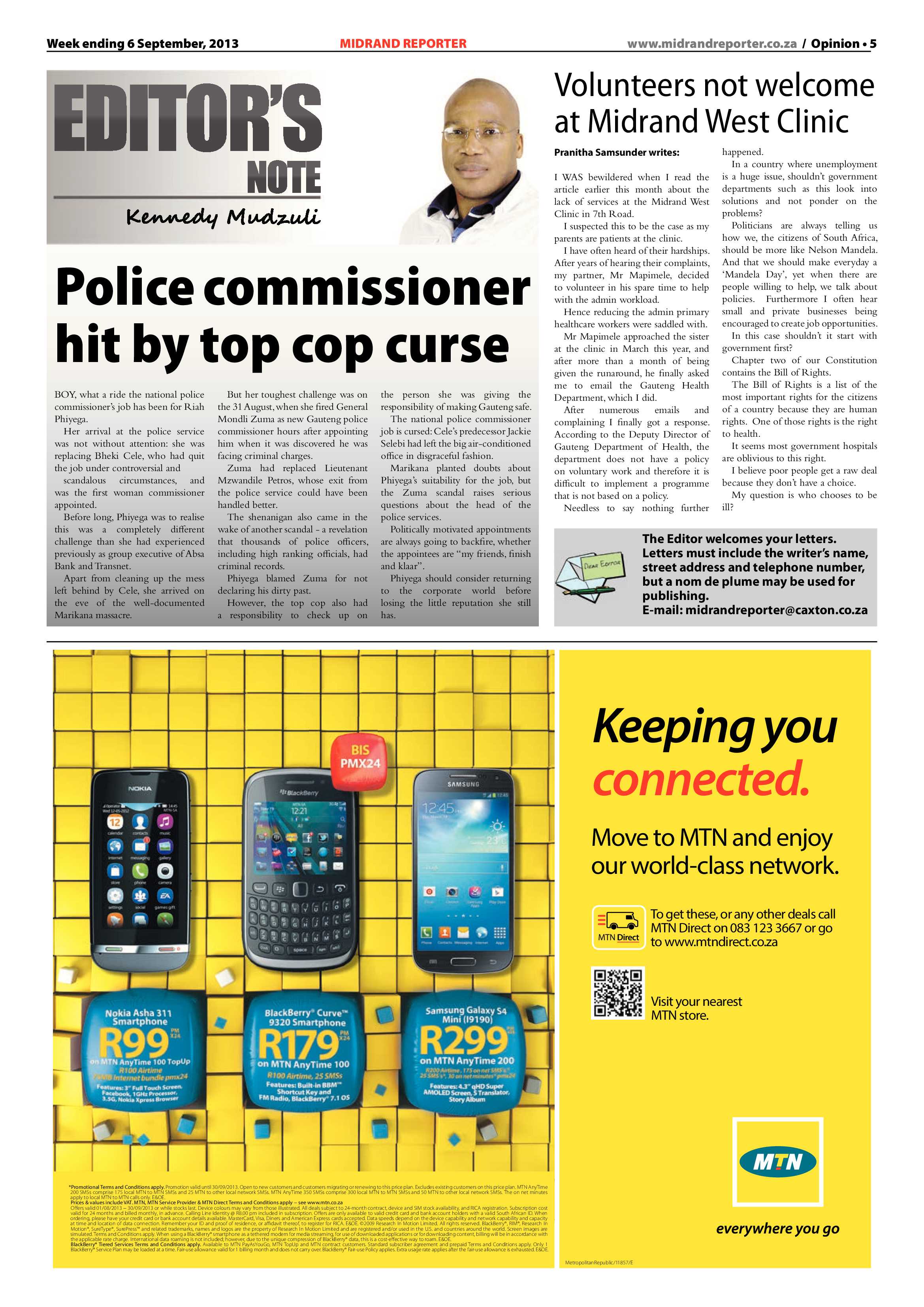 Midrand Reporter 06 September 2013 page 5