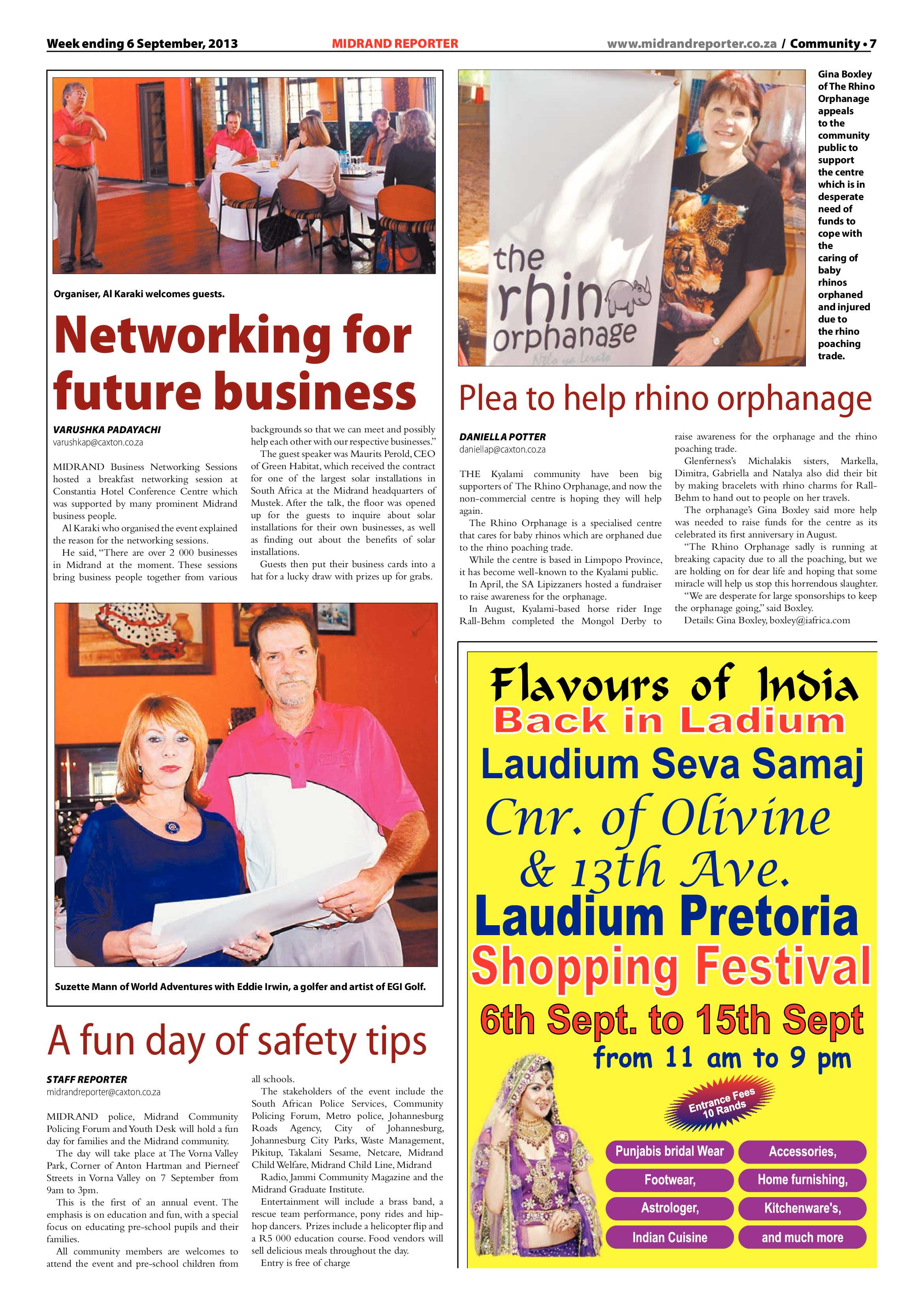 Midrand Reporter 06 September 2013 page 7