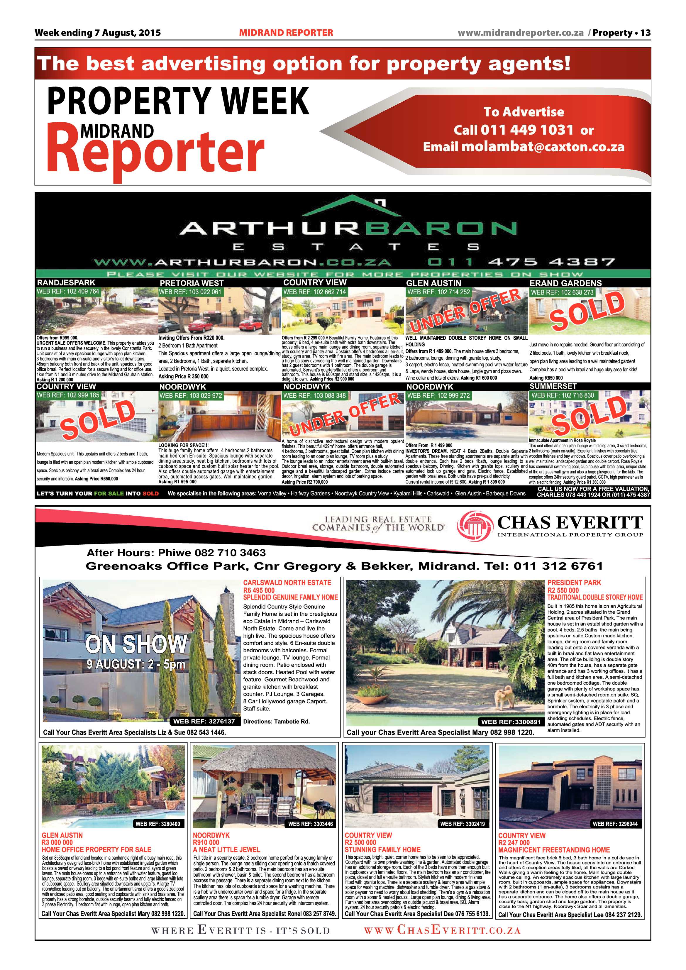 Midrand Reporter 07 August 2015 page 13