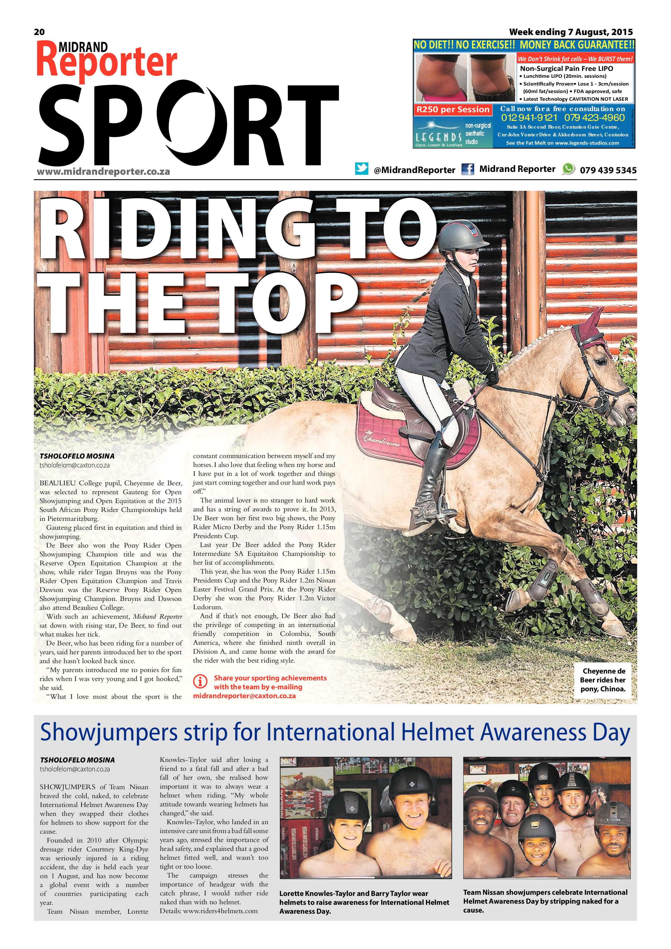 Midrand Reporter 07 August 2015 page 20