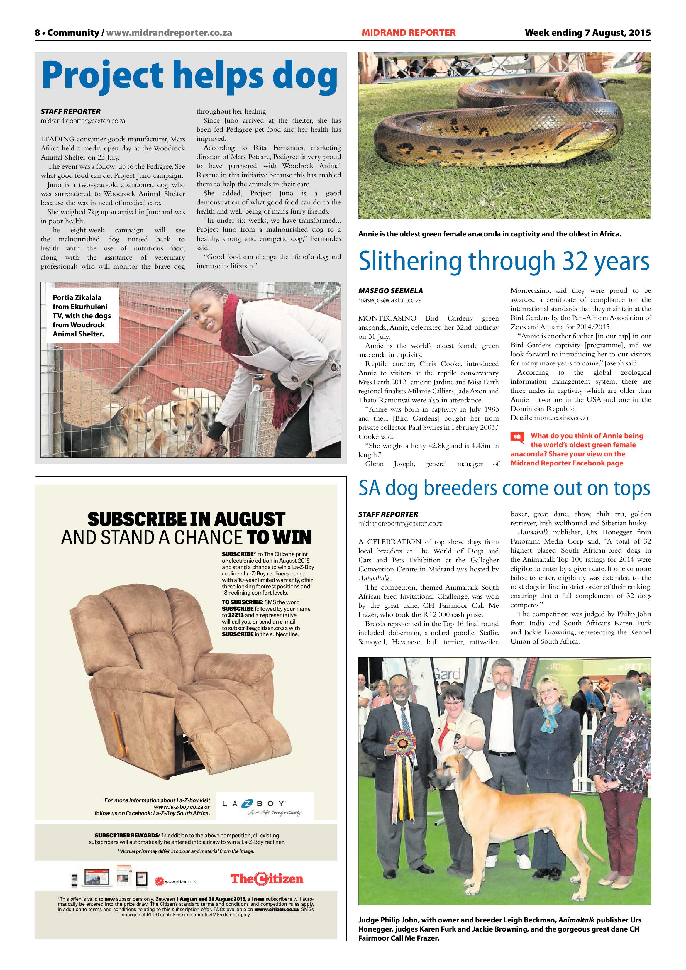 Midrand Reporter 07 August 2015 page 8