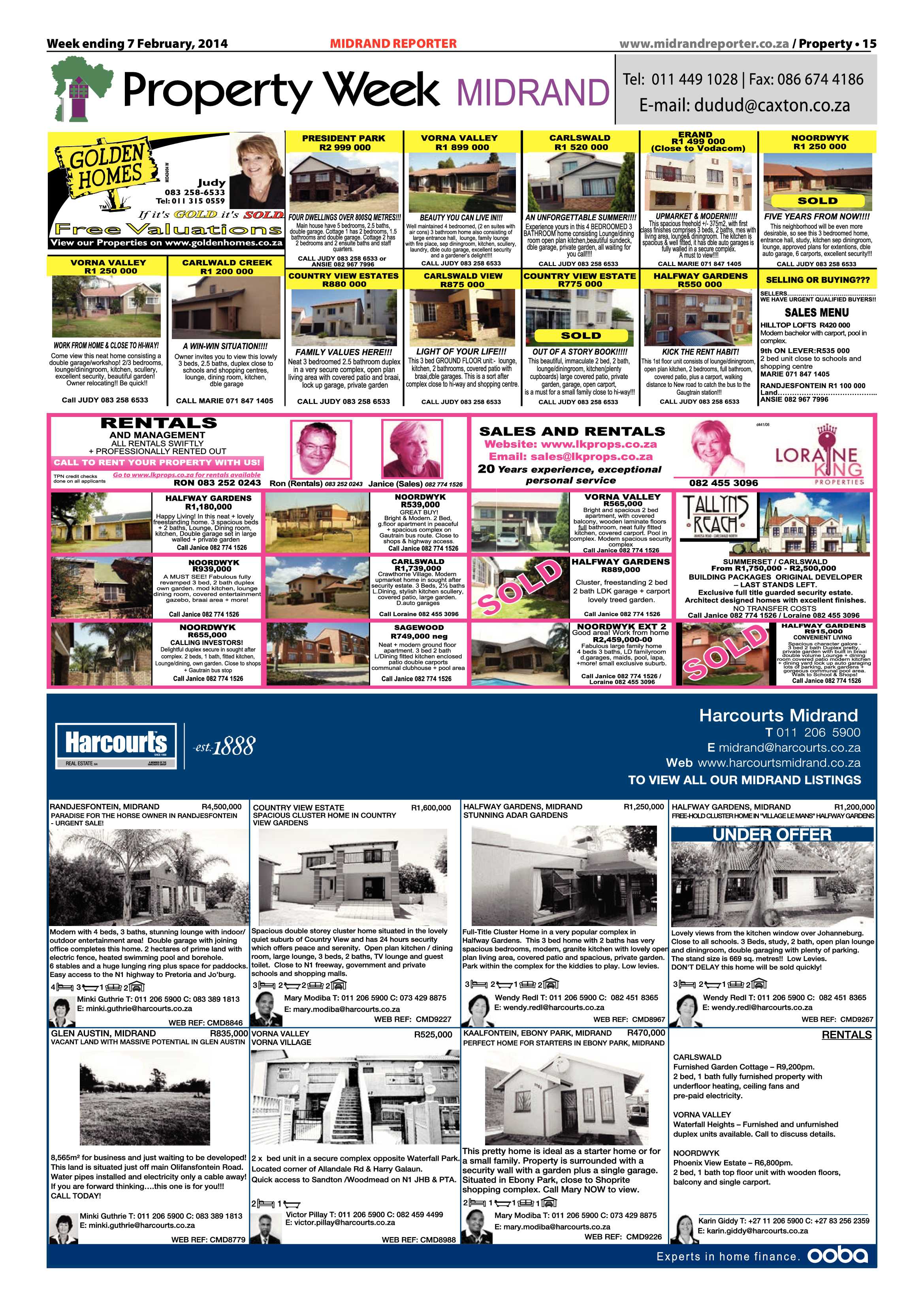 Midrand Reporter 07 February 2014 page 15