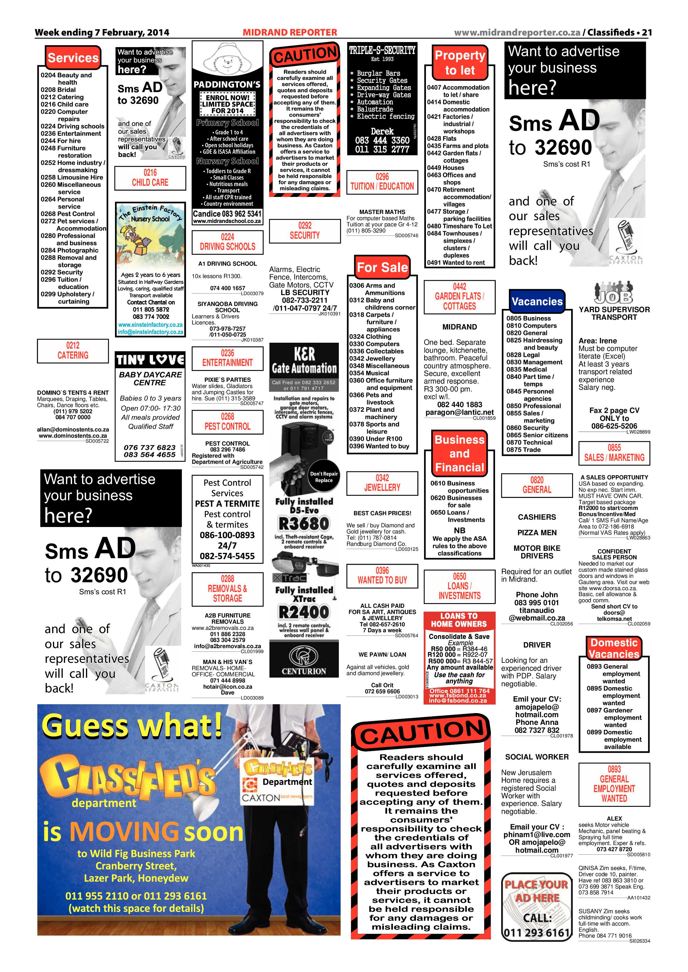 Midrand Reporter 07 February 2014 page 21