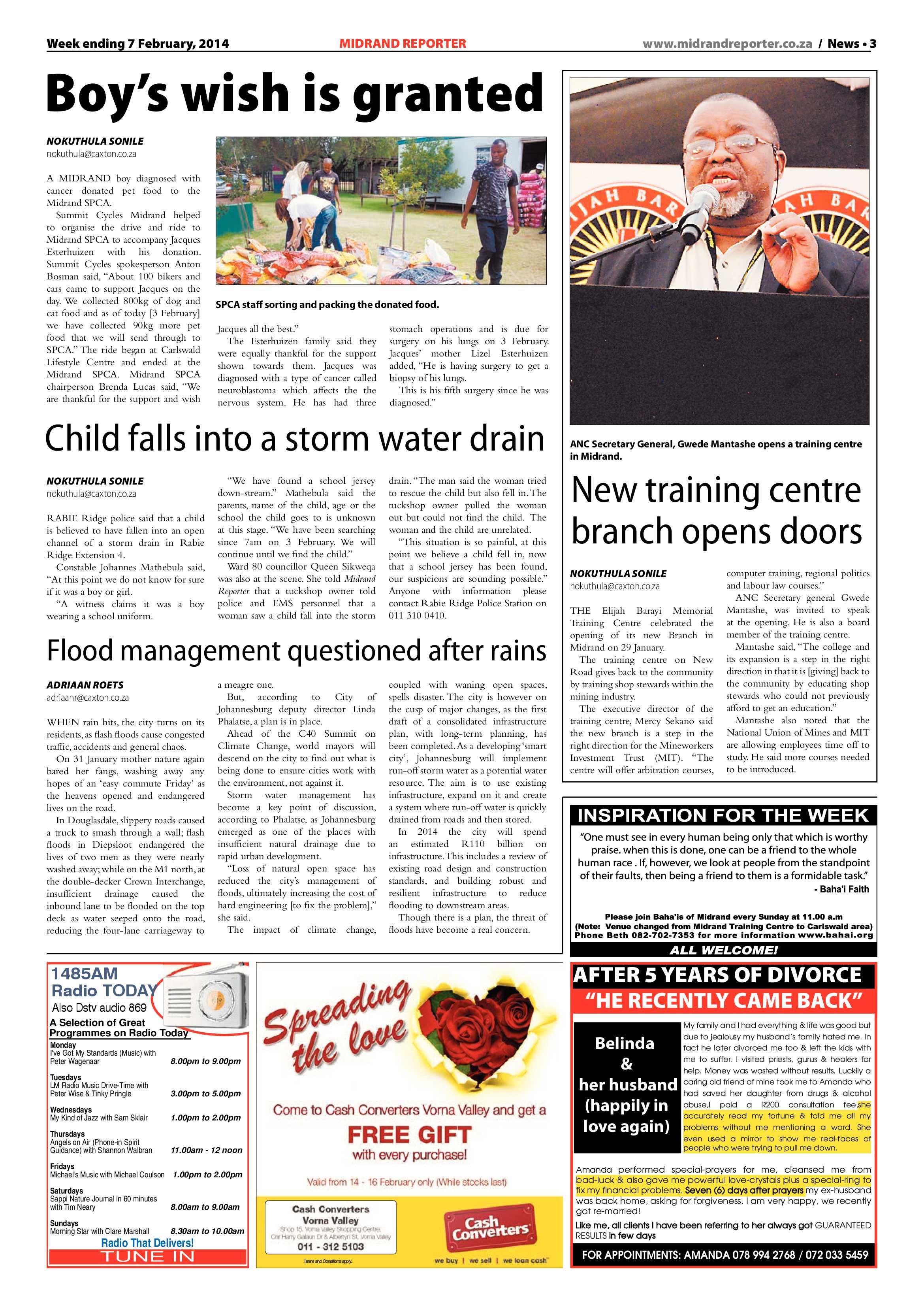 Midrand Reporter 07 February 2014 page 3
