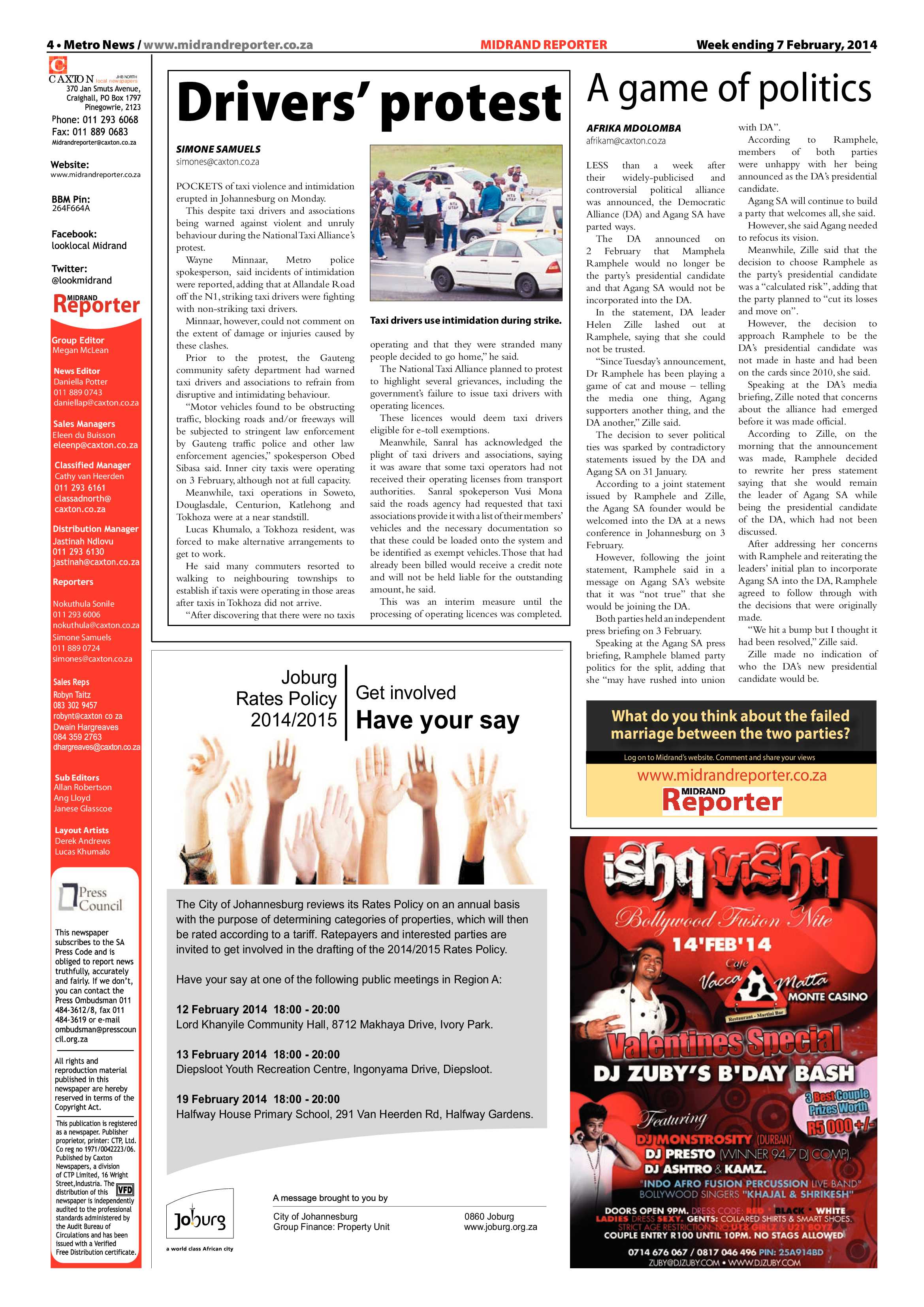 Midrand Reporter 07 February 2014 page 4