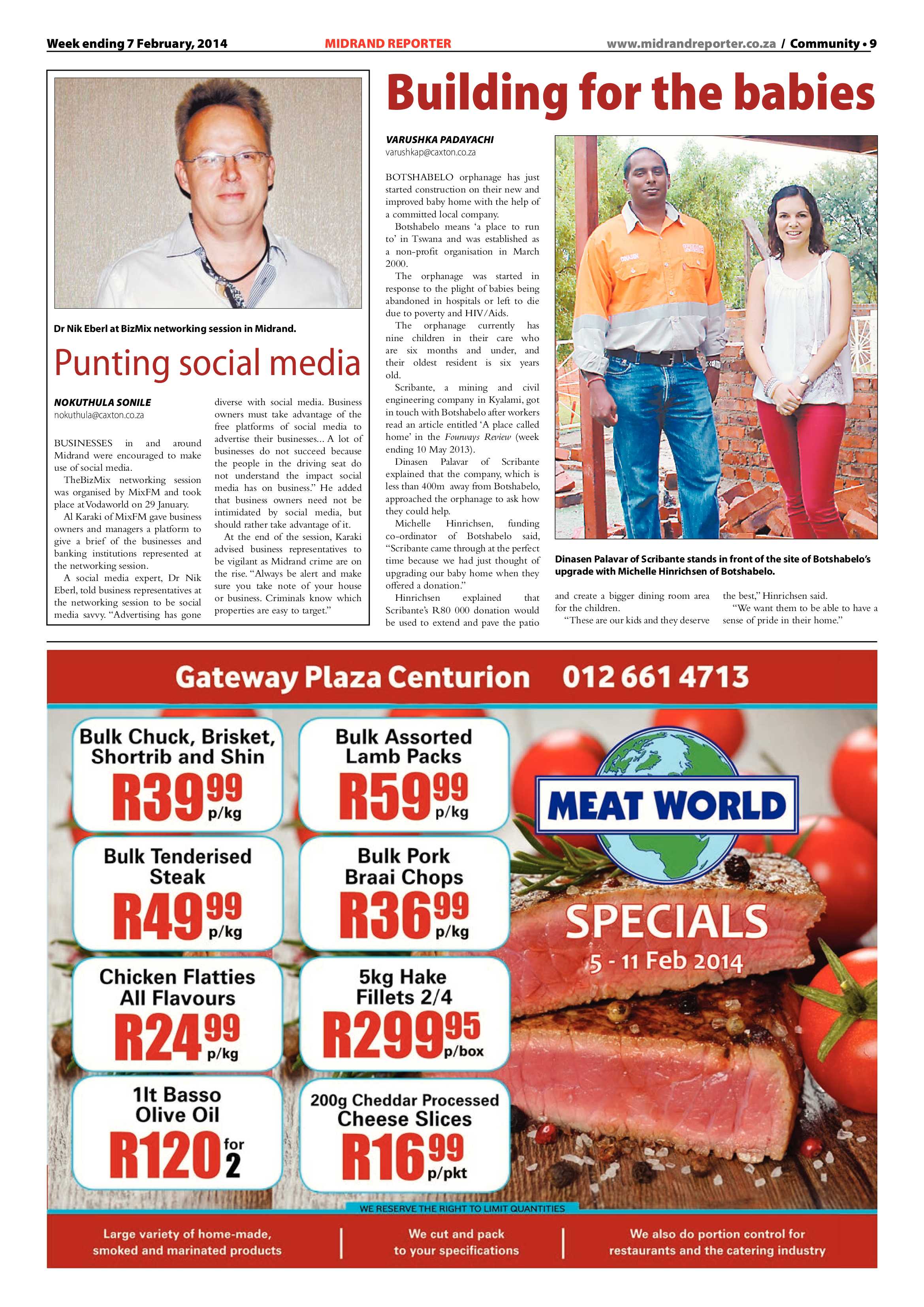Midrand Reporter 07 February 2014 page 9