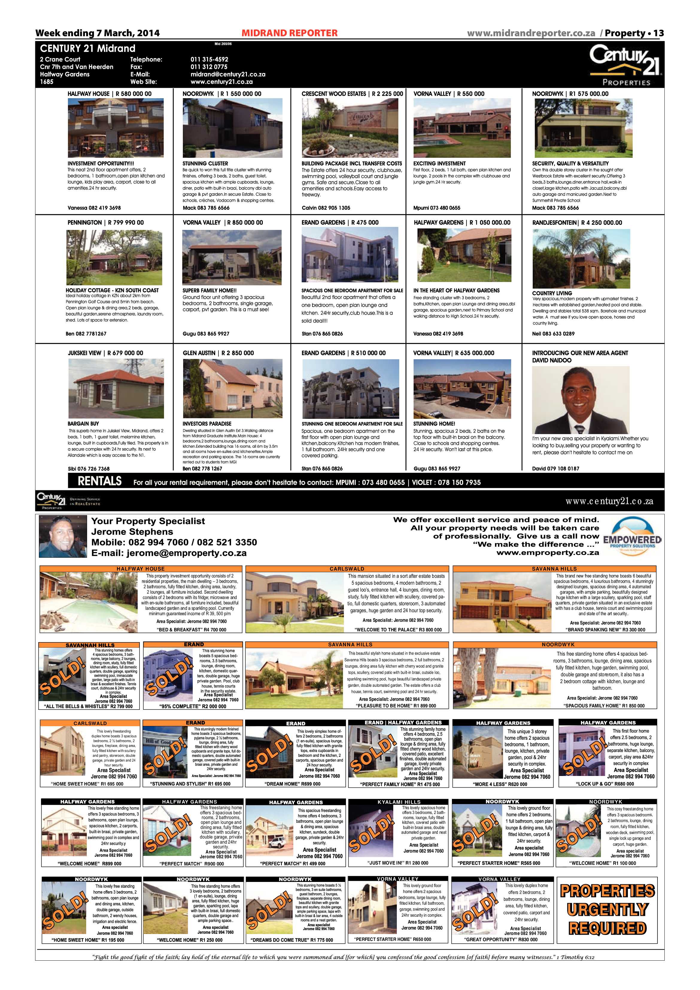 Midrand Reporter 07 March 2014 page 13