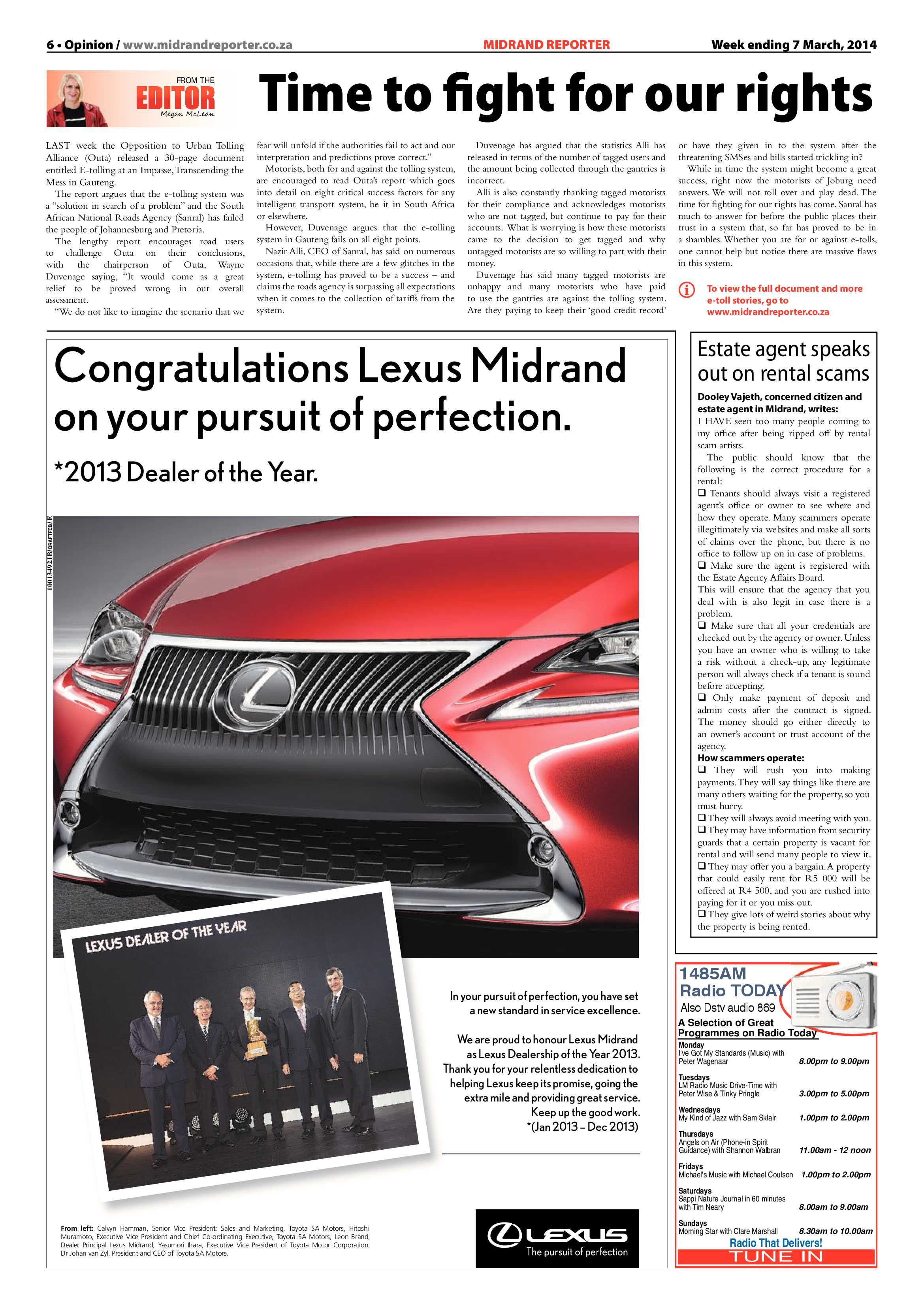 Midrand Reporter 07 March 2014 page 6