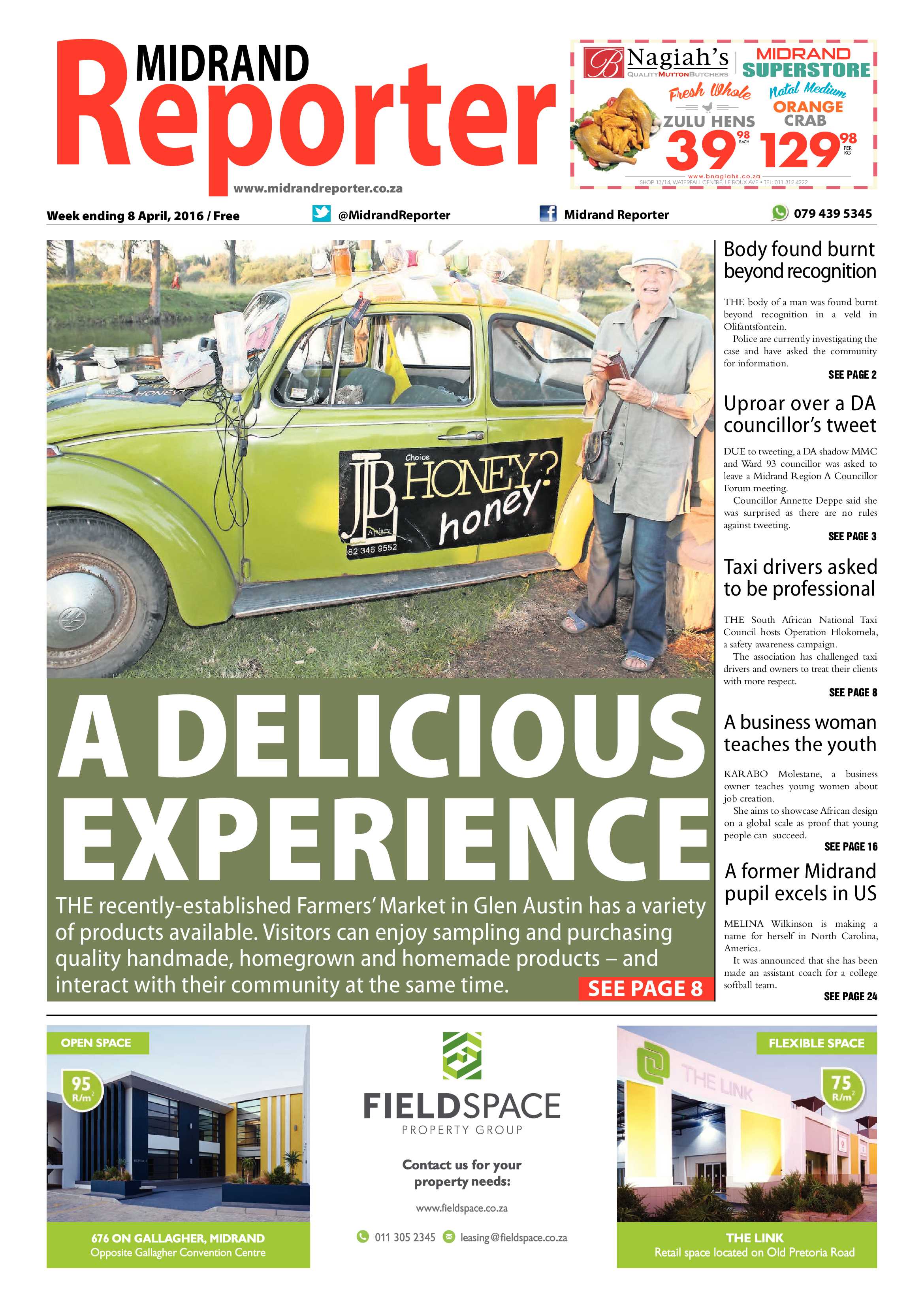 Midrand Reporter 08 April 2016 page 1