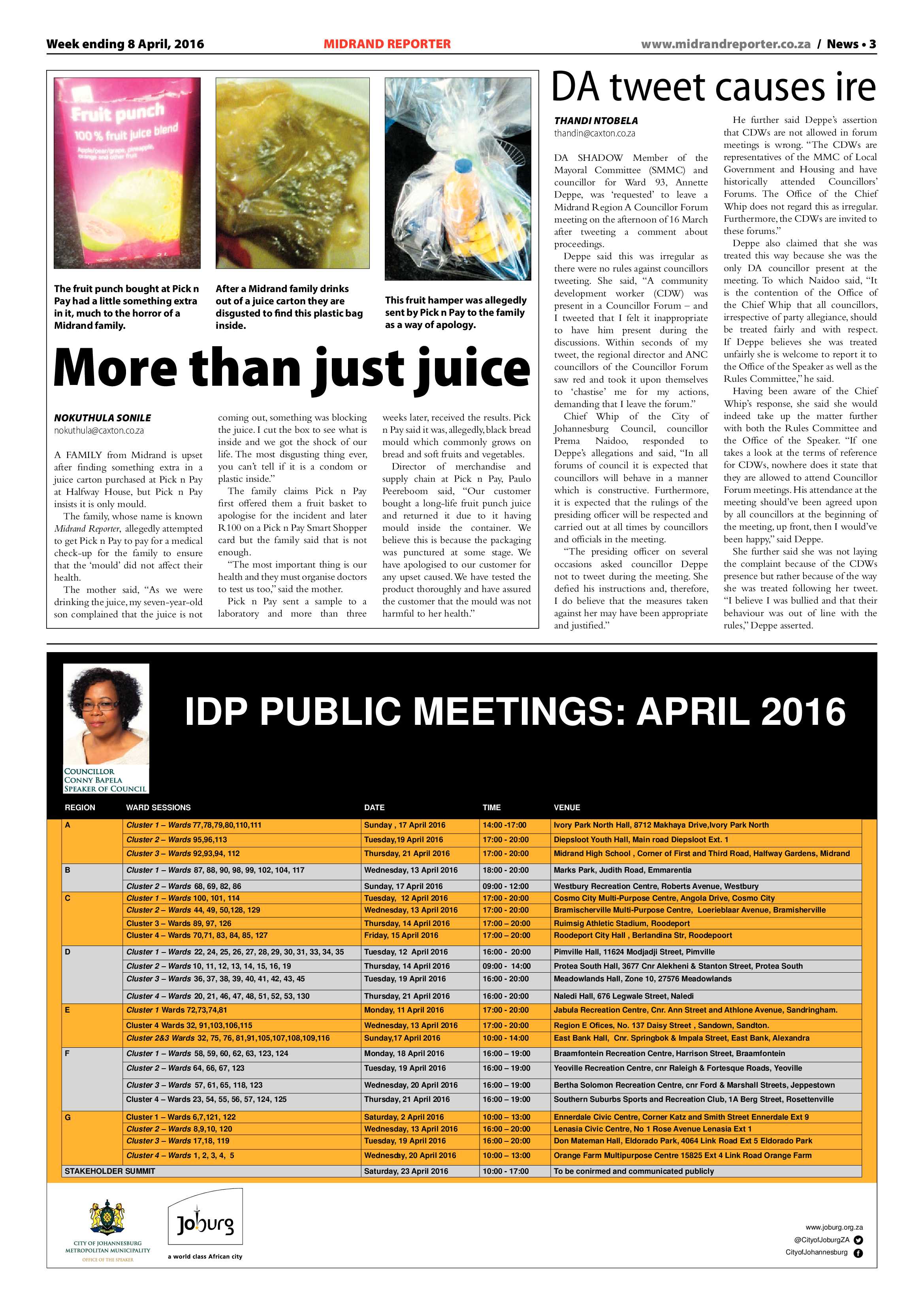 Midrand Reporter 08 April 2016 page 3