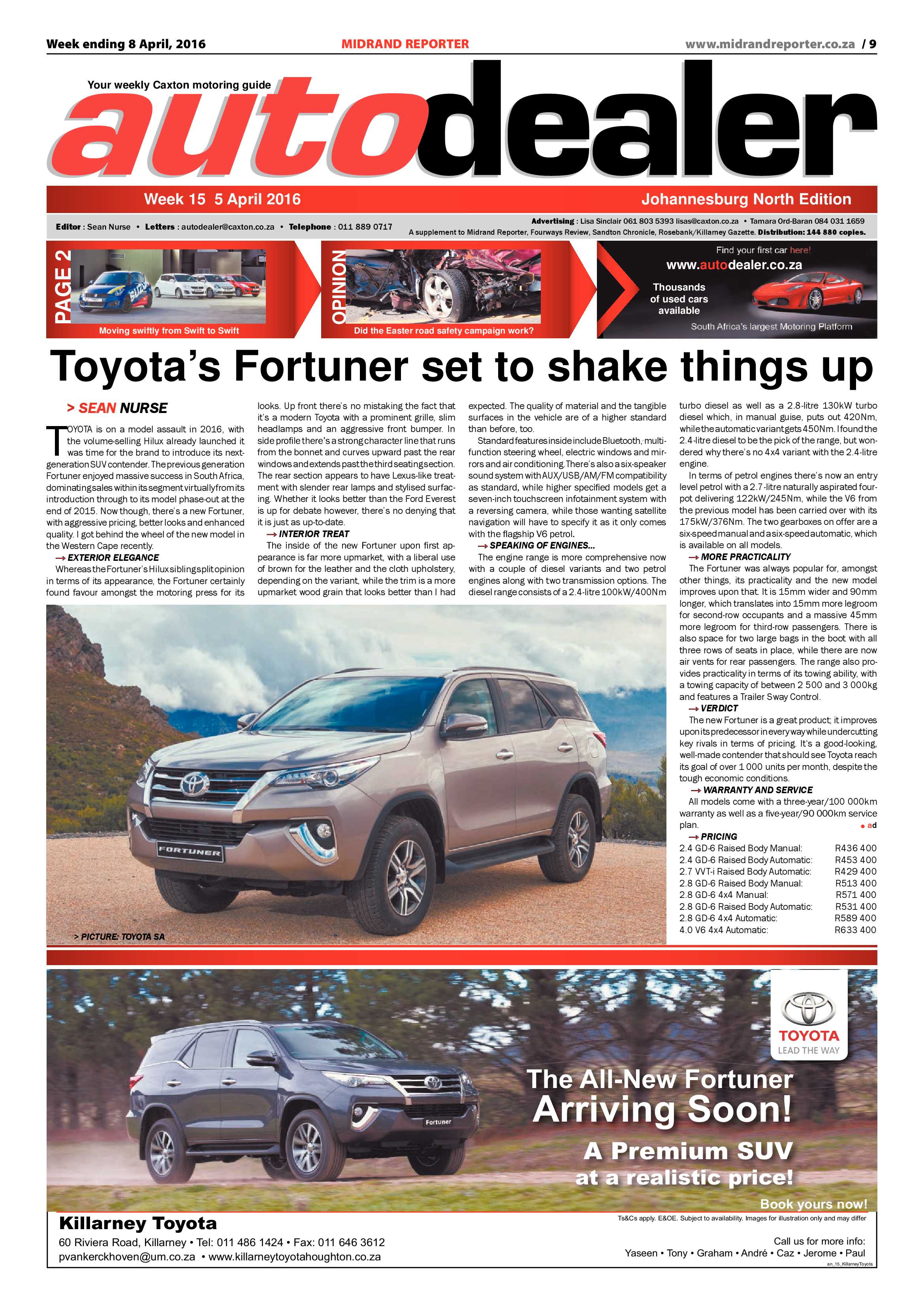 Midrand Reporter 08 April 2016 page 9