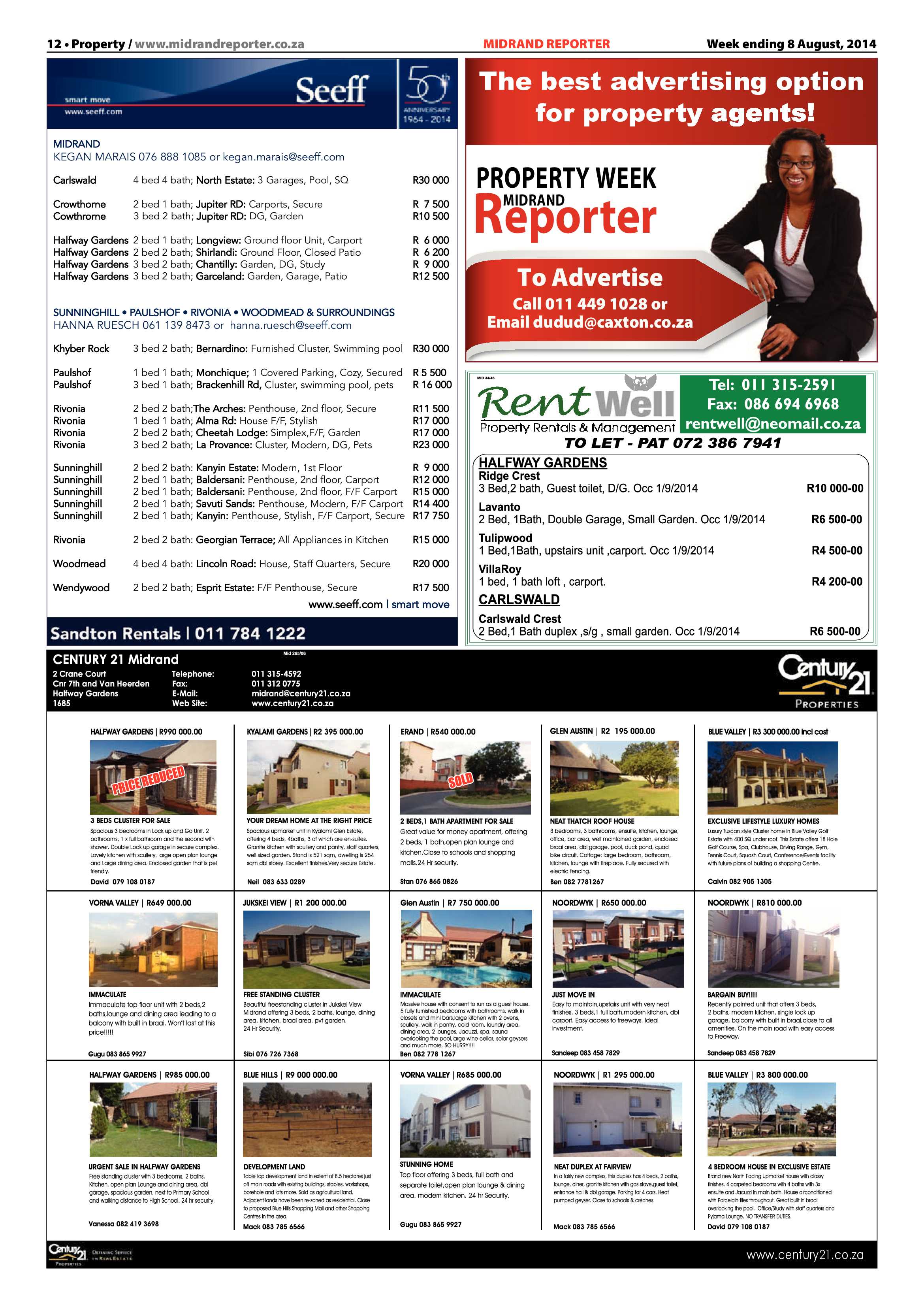 Midrand Reporter 08 August 2014 page 12