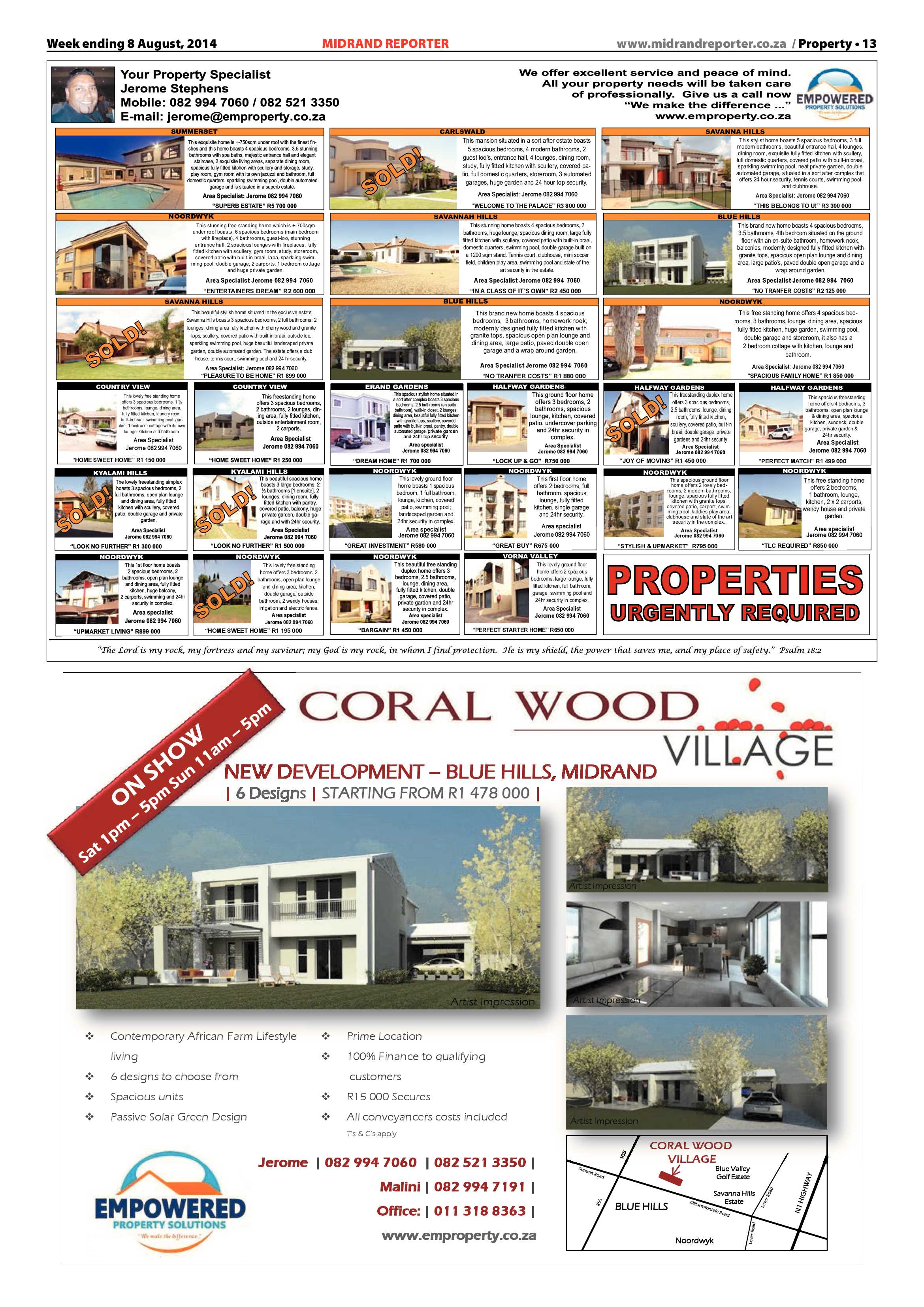 Midrand Reporter 08 August 2014 page 13