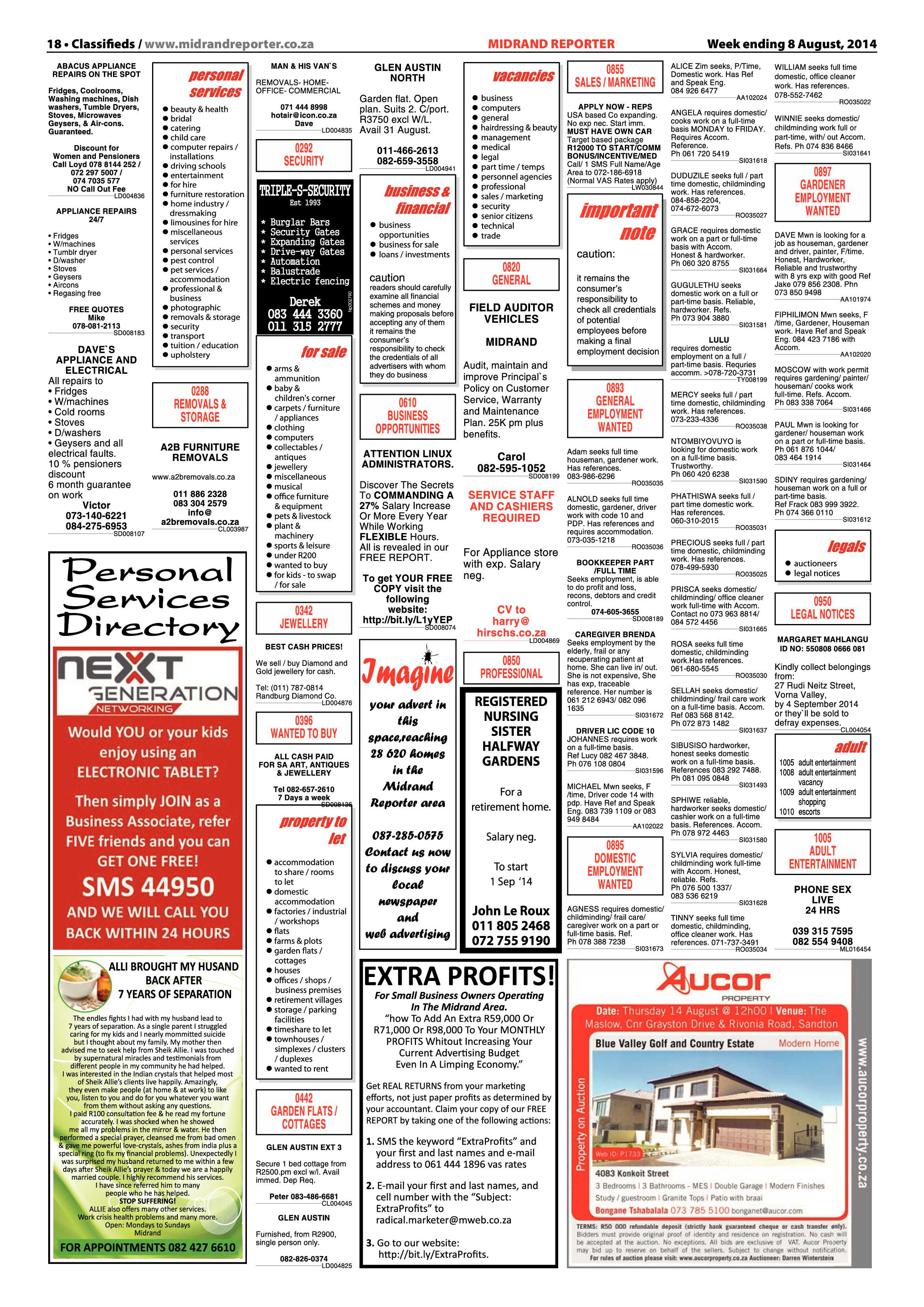 Midrand Reporter 08 August 2014 page 18
