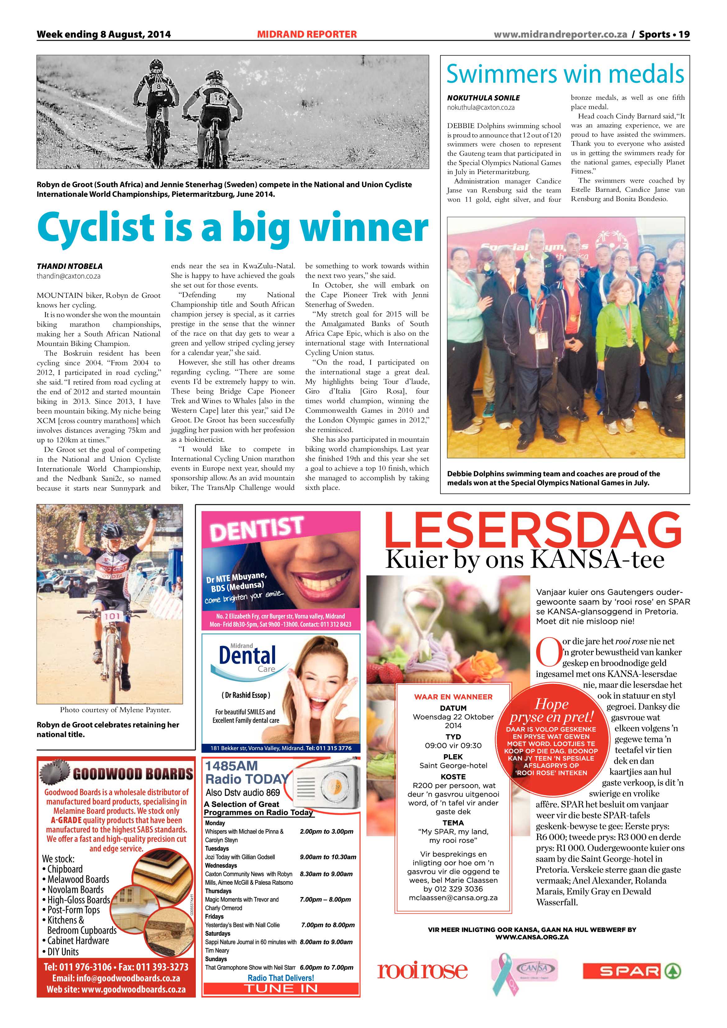 Midrand Reporter 08 August 2014 page 19